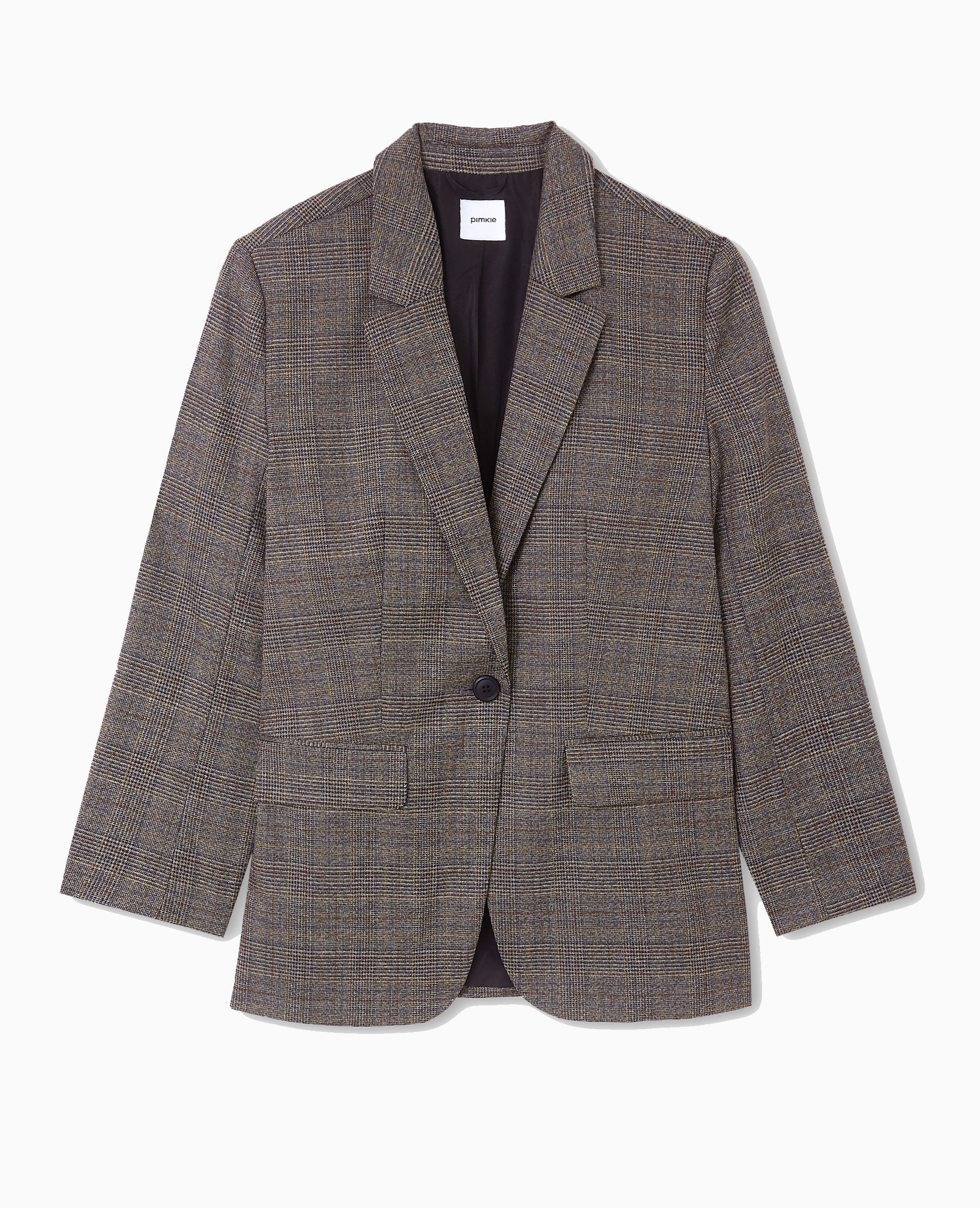 Veste blazer motif carreaux