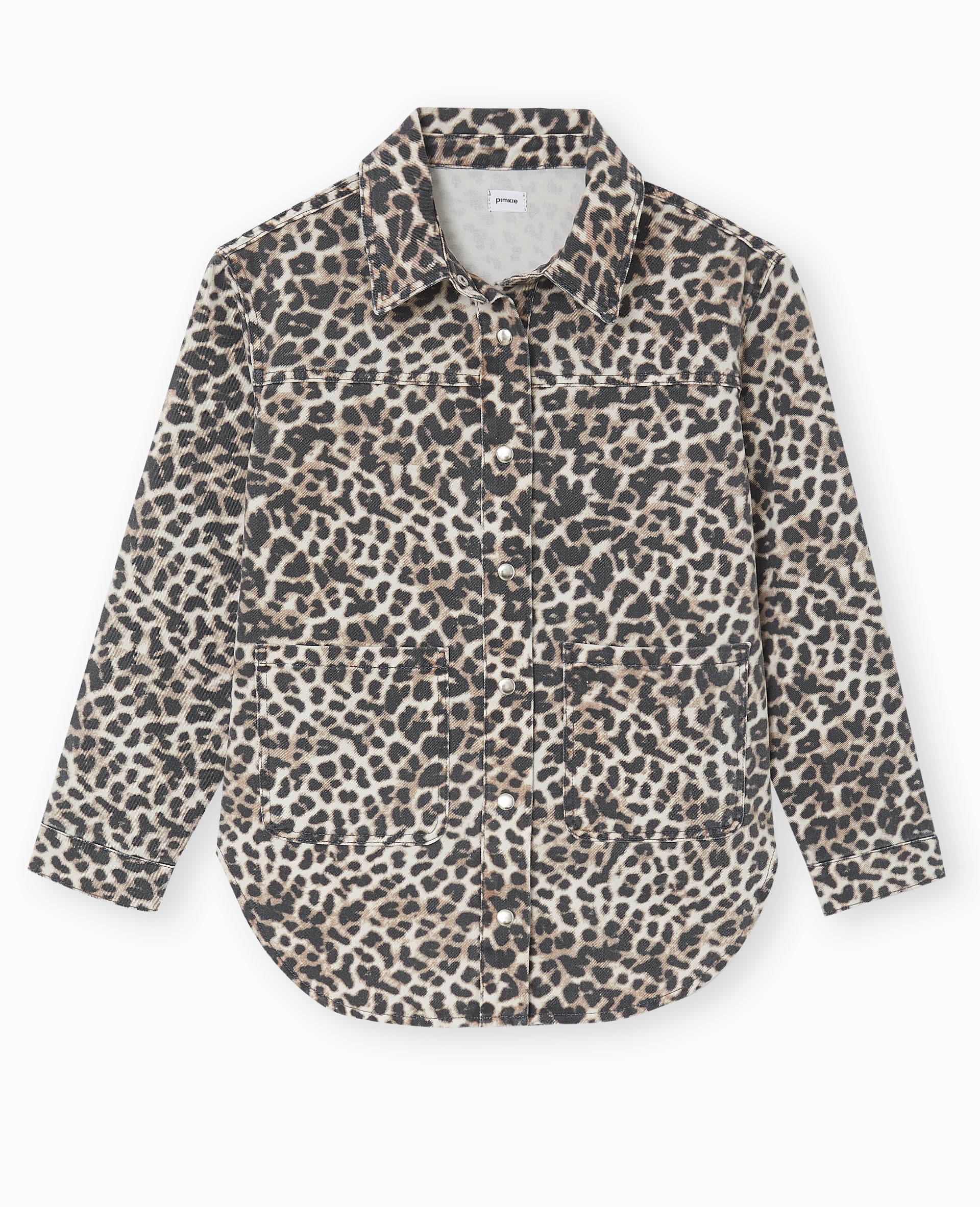 Surchemise en toile motif léopard