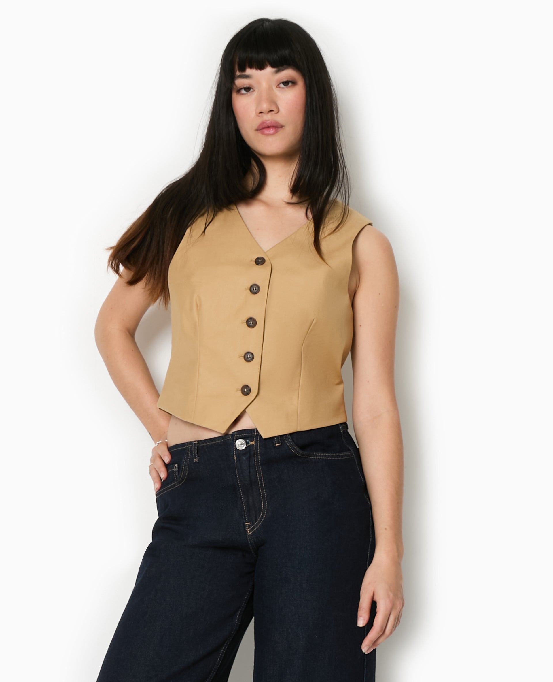 Gilet de barman boutonné