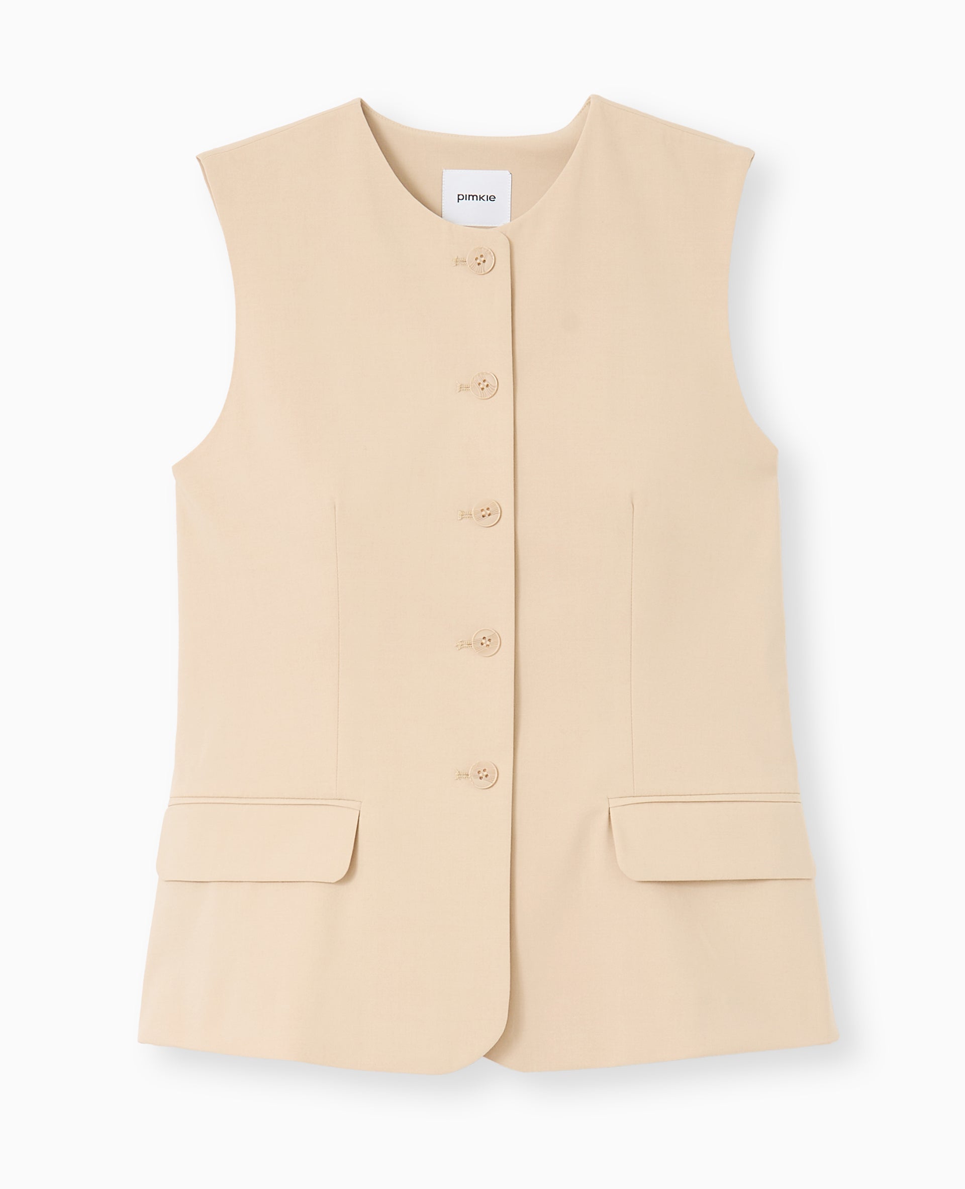 Veste blazer sans manches esprit gilet de barman