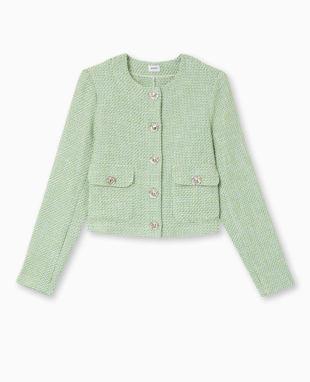Veste courte et droite en tweed