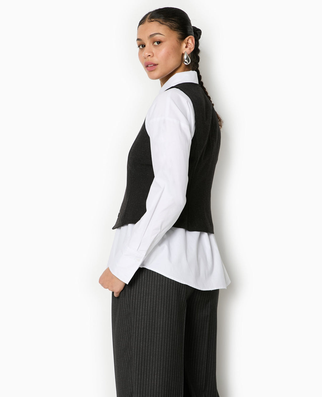 Veste sans manches façon gilet de barman