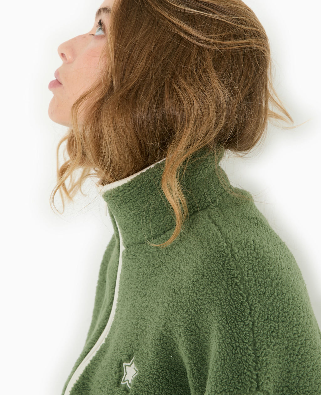 Veste en polaire ultra douce avec bords contrastés