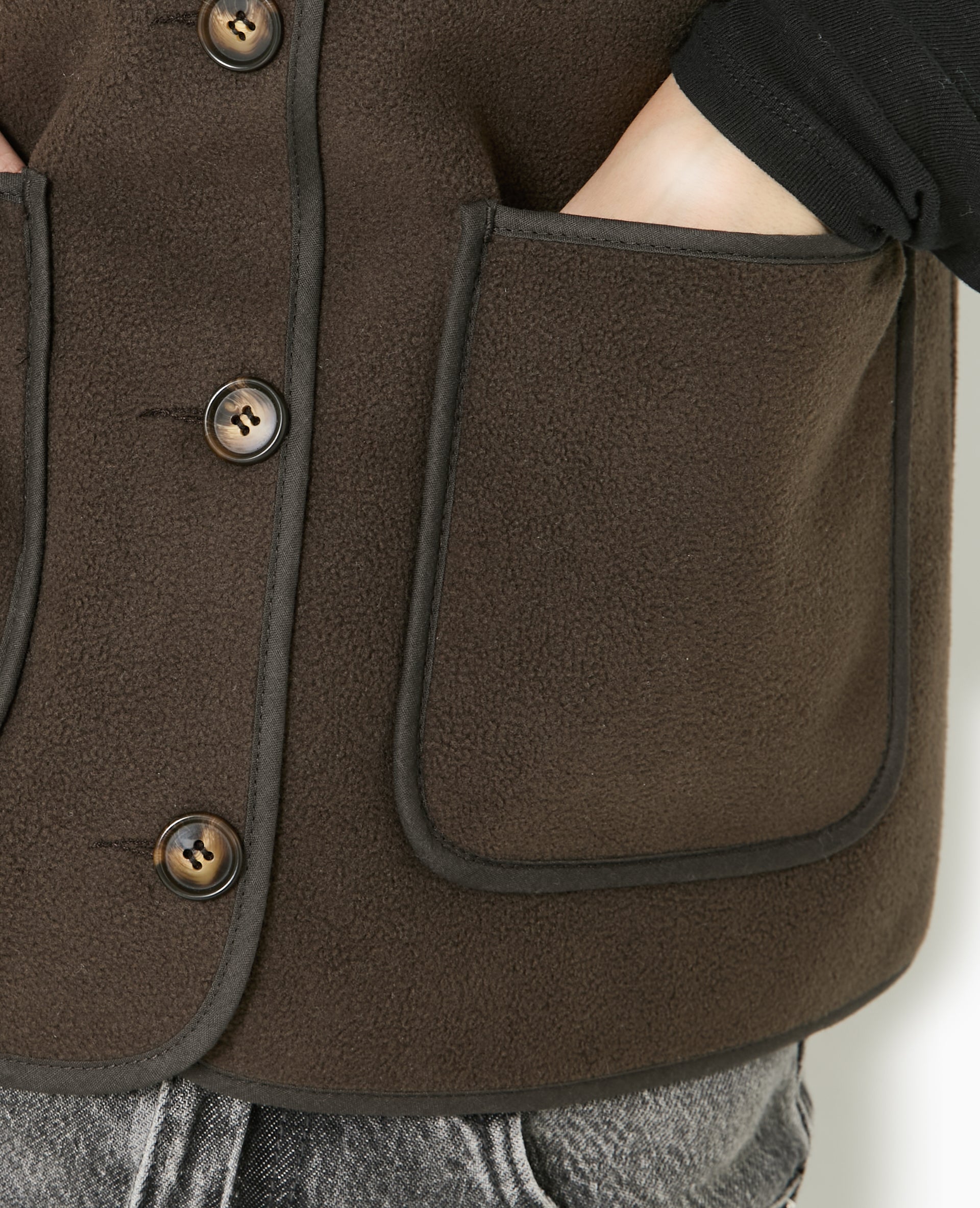 Veste sans manches en polaire