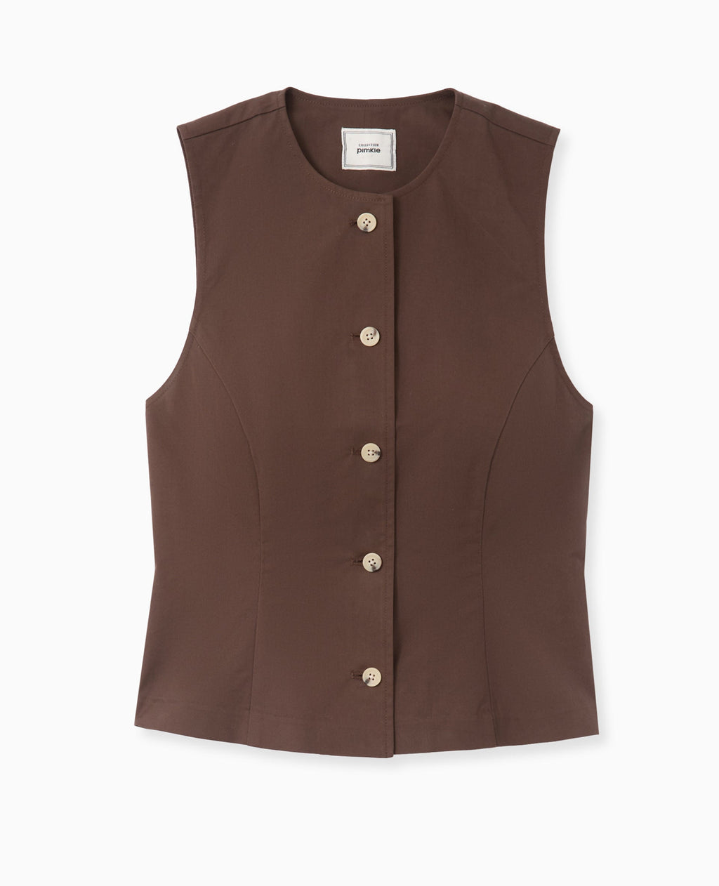 Veste sans manches avec boutons