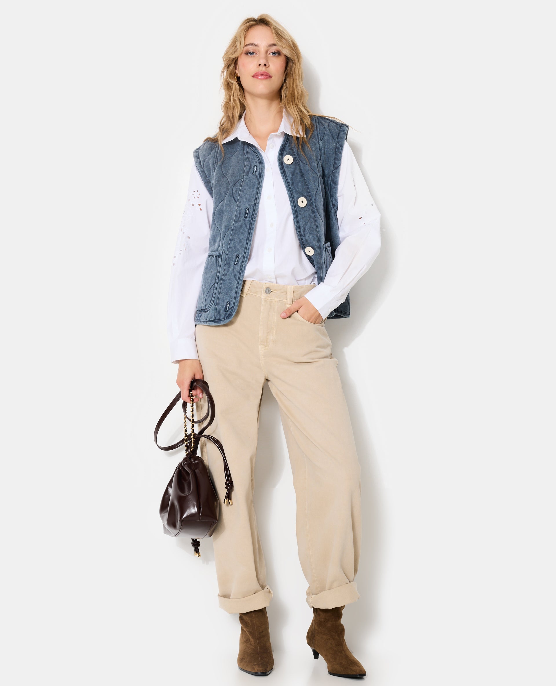 Veste sans manches matelassée