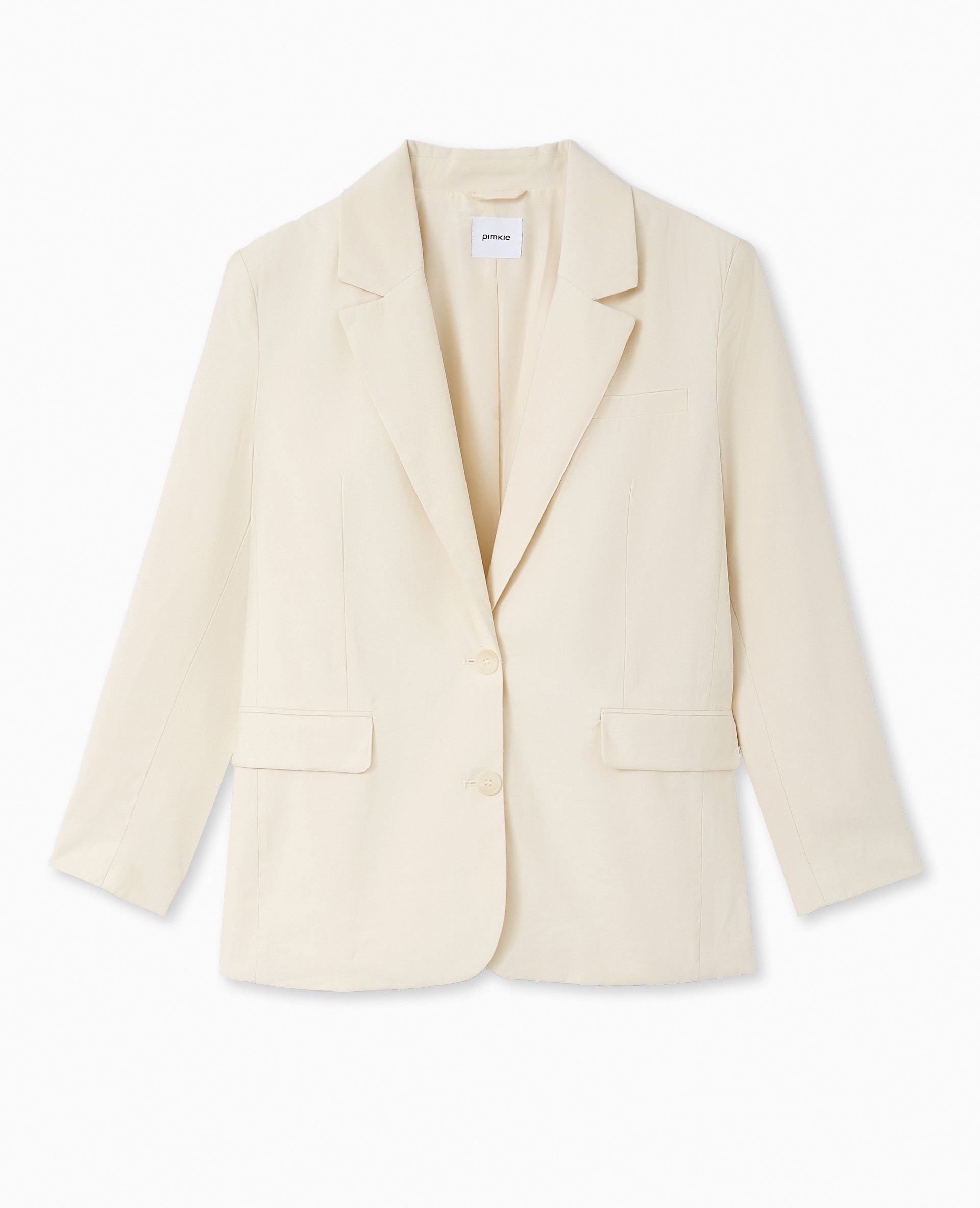 Veste blazer oversize en tissu fluide