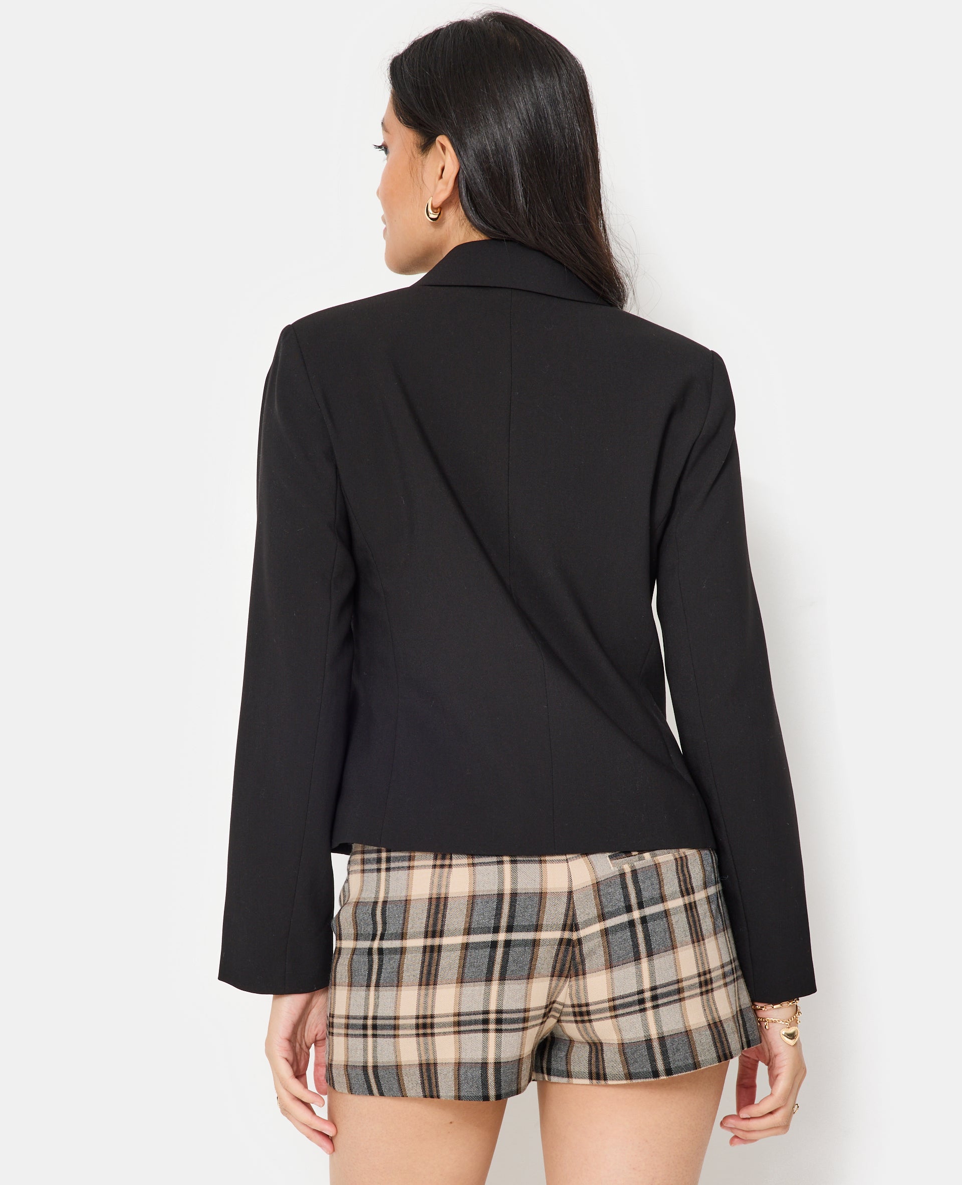 Veste blazer avec poches plaquées