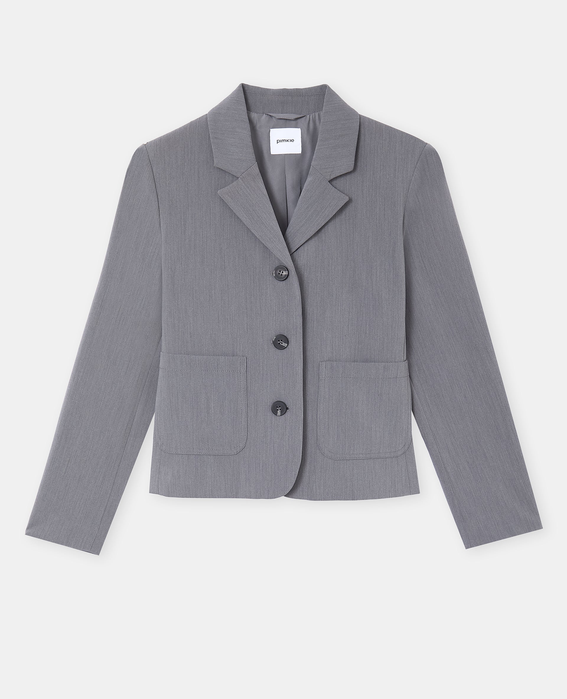 Veste blazer avec poches plaquées