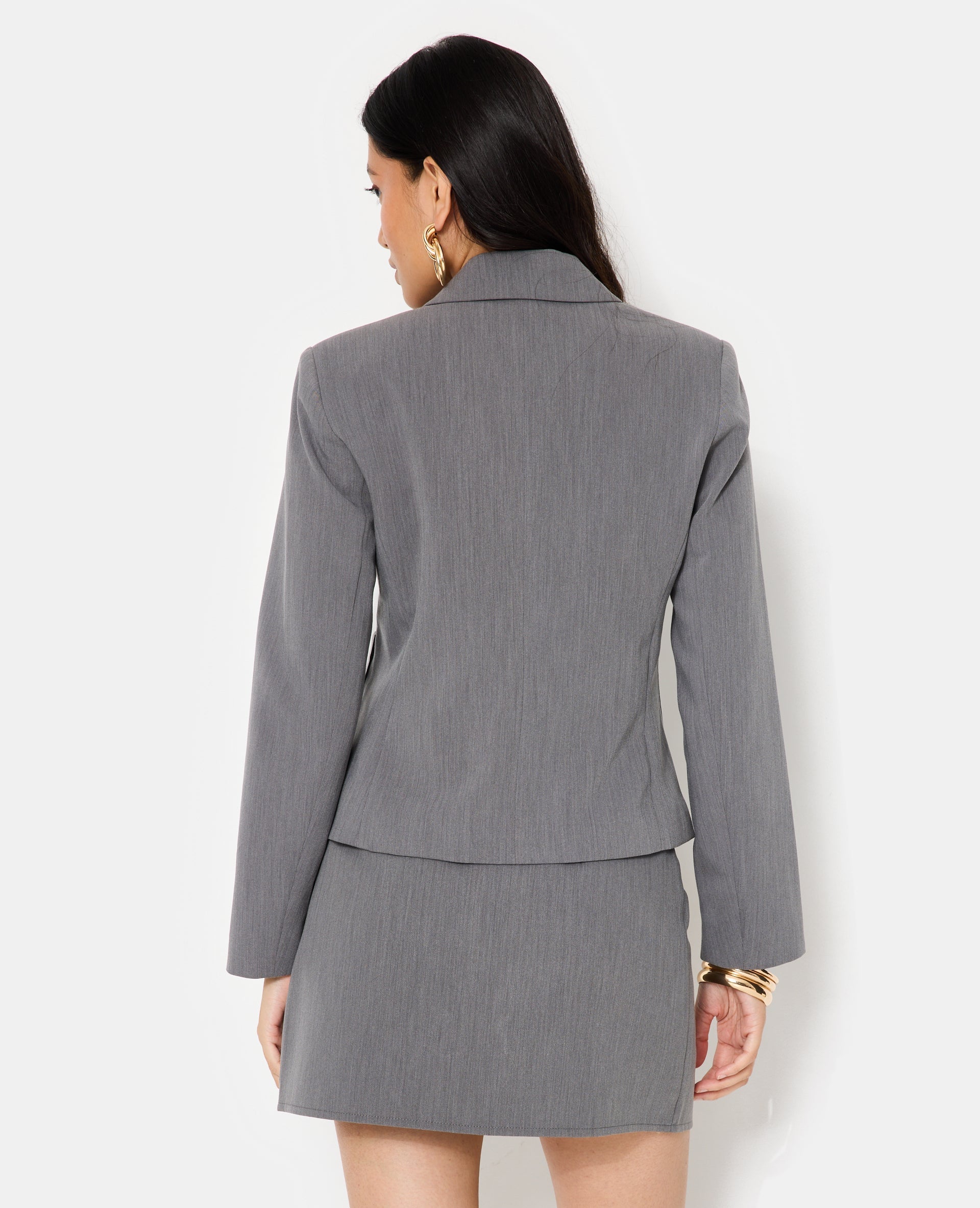 Veste blazer avec poches plaquées