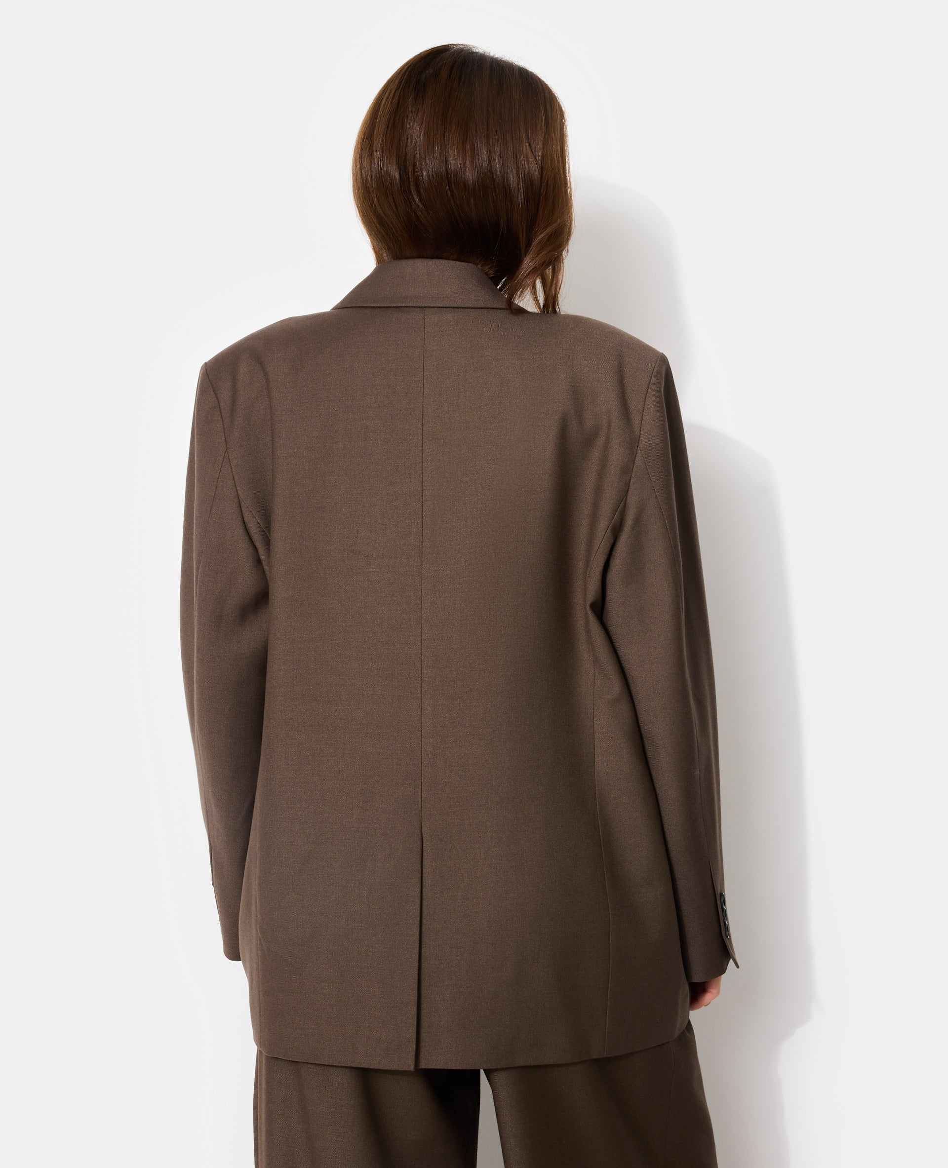 Veste blazer oversize avec double boutonnage