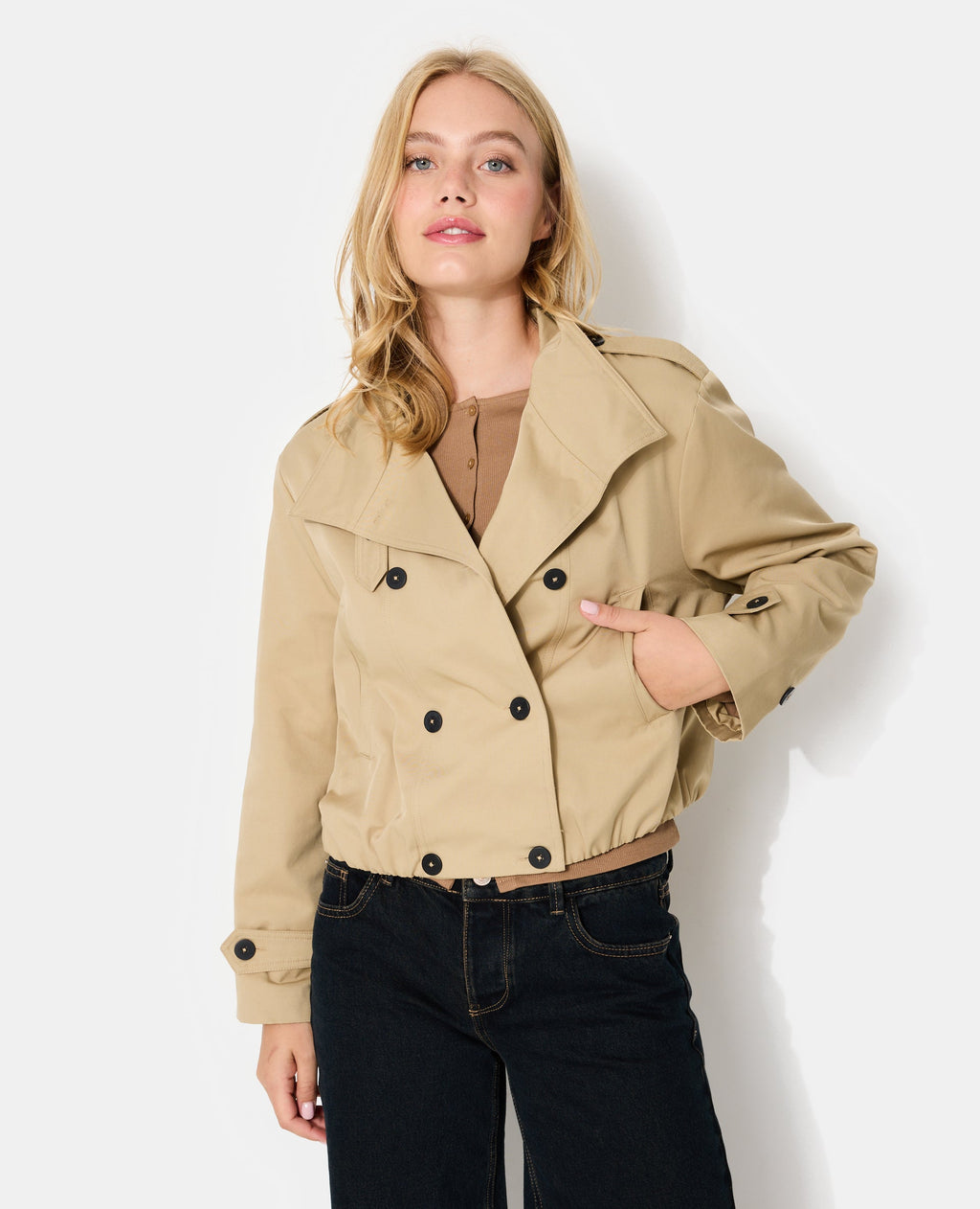 Blouson façon trench