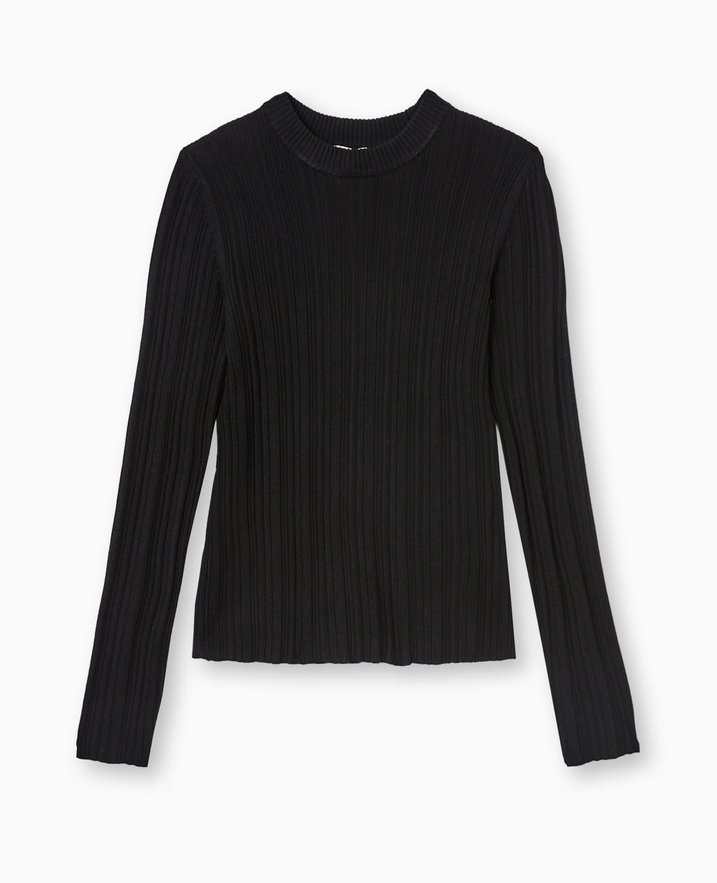 Pull fin en maille côtelée
