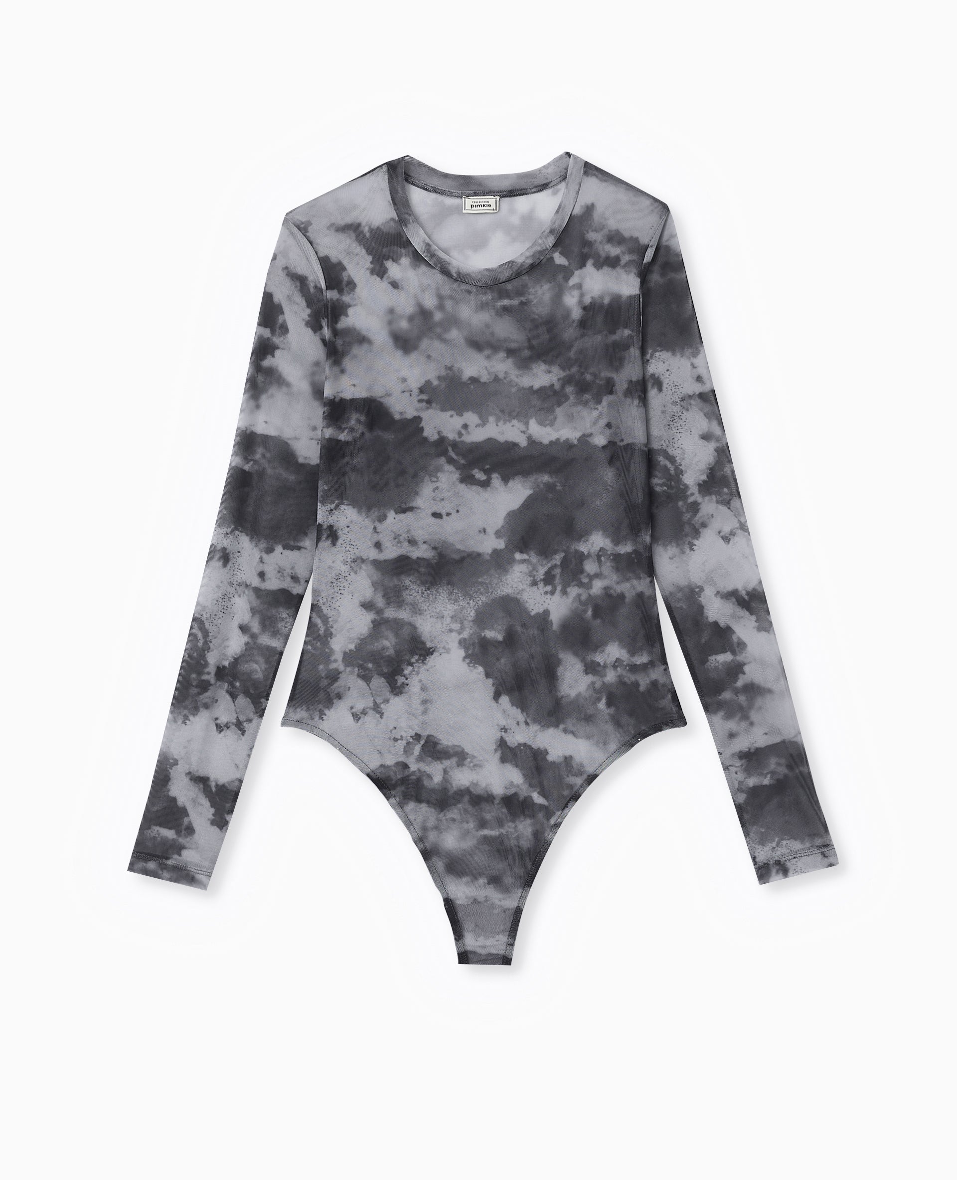 Body manches longues en tulle