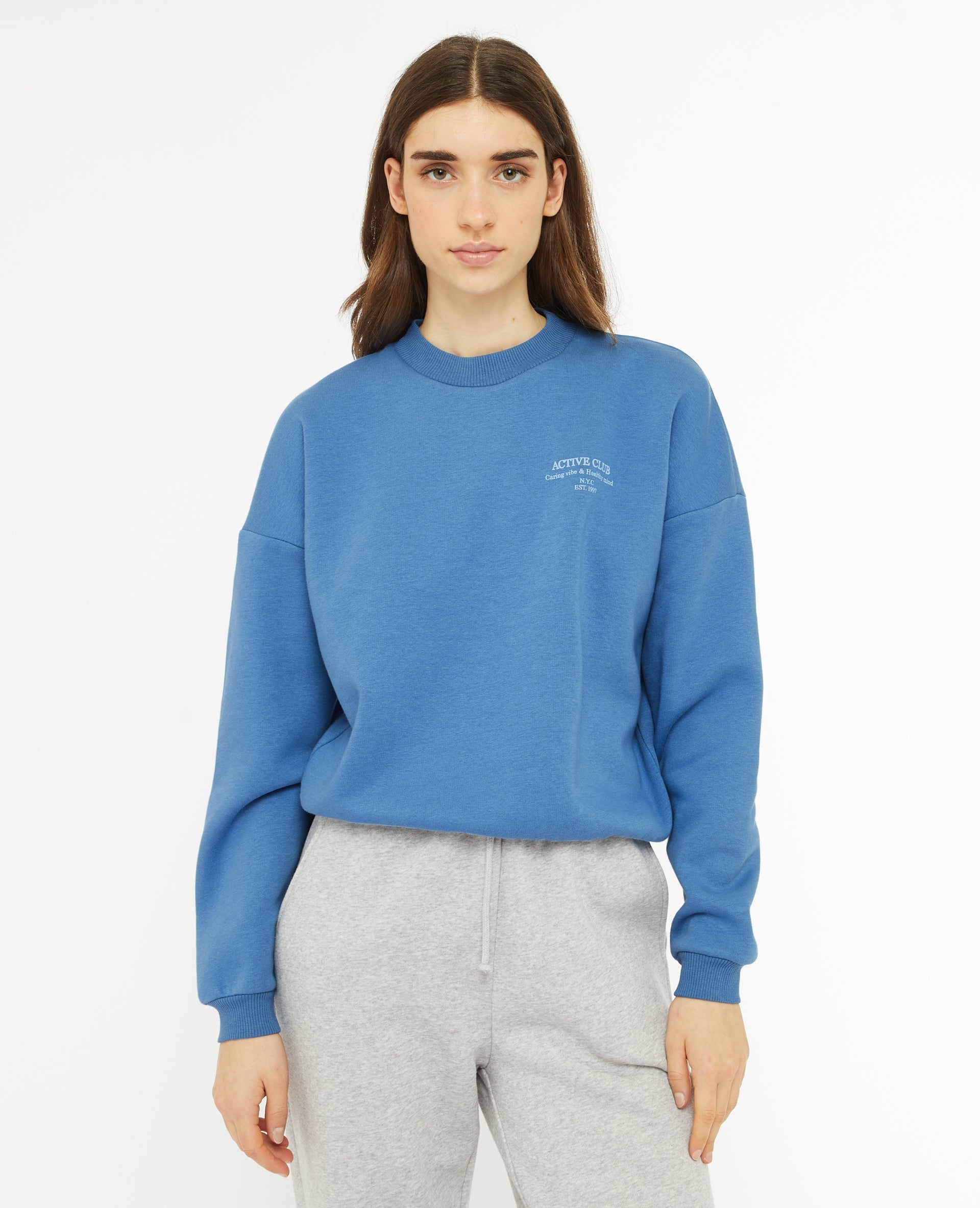 Sweat oversize avec print devant et dos