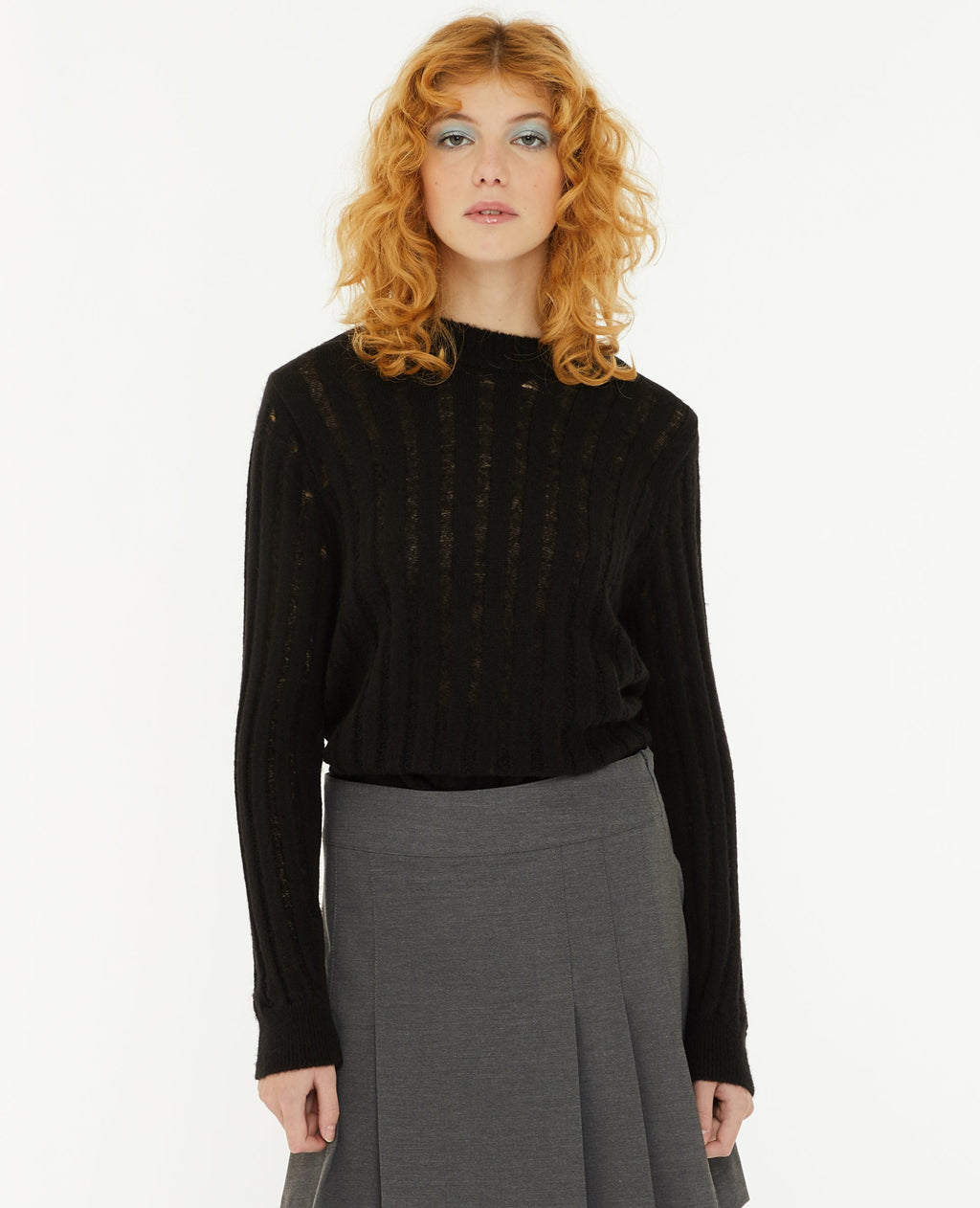 Pull en maille effet trashé
