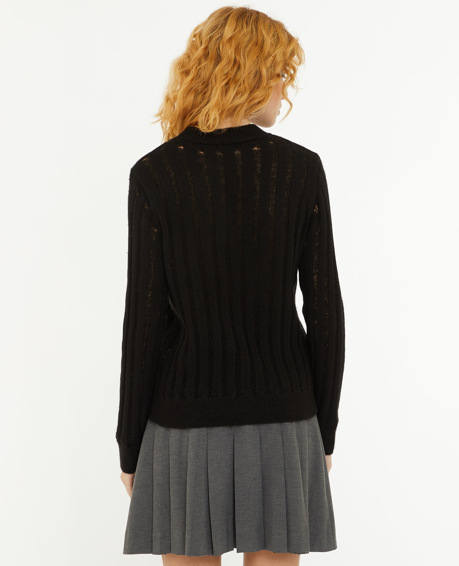 Pull en maille effet trashé