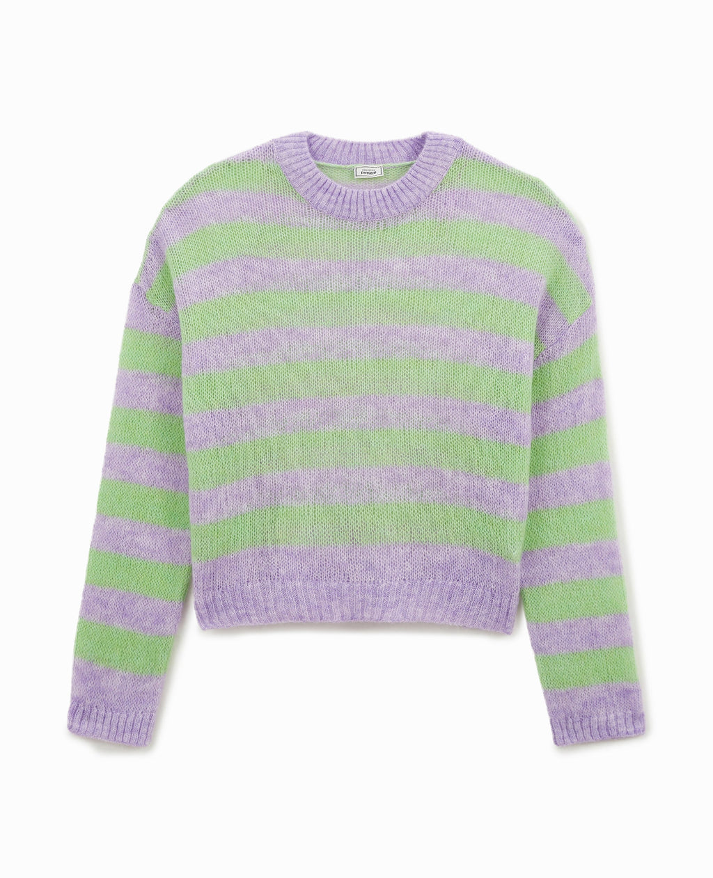 Pull en maille légère rayée
