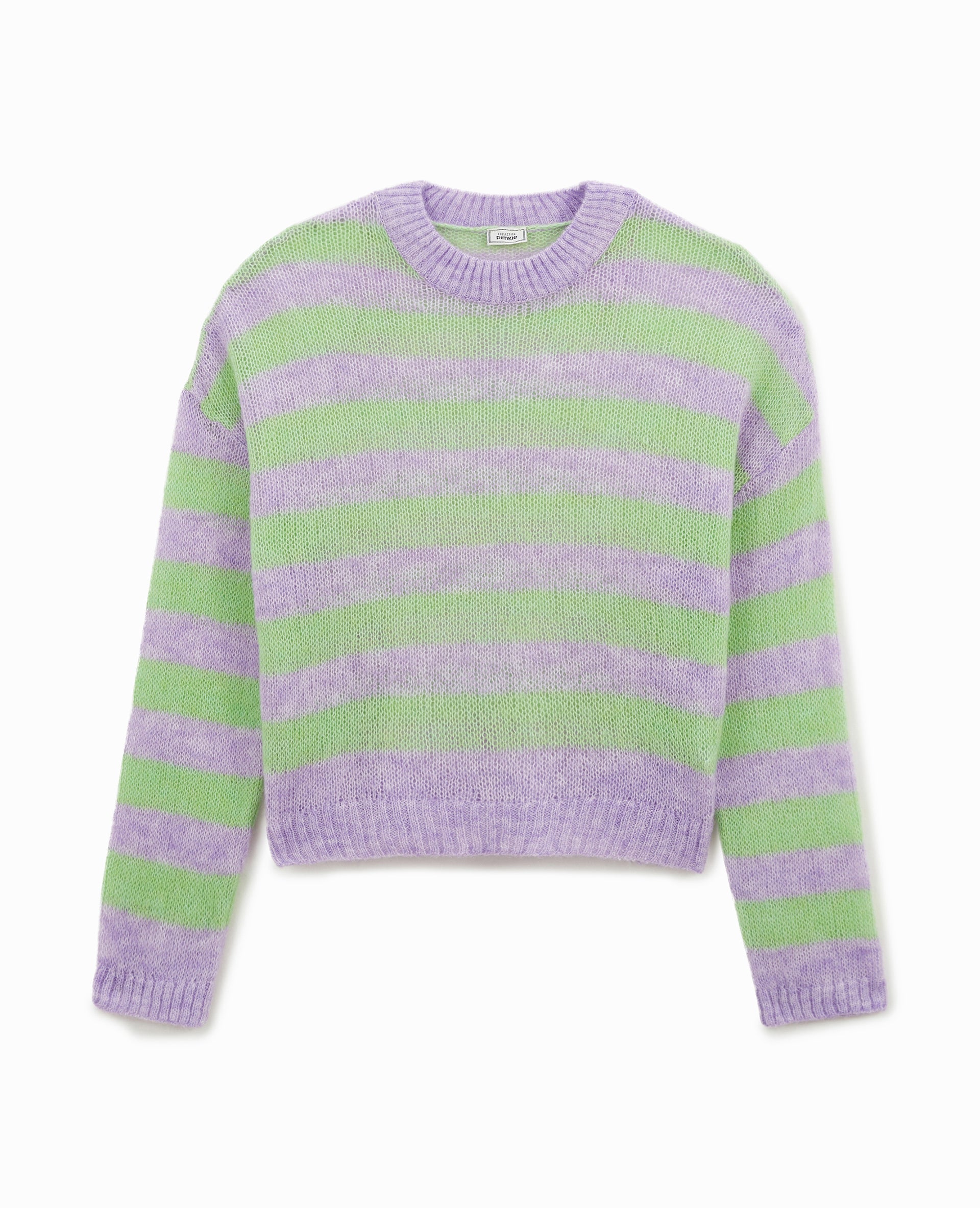 Pull en maille légère rayée