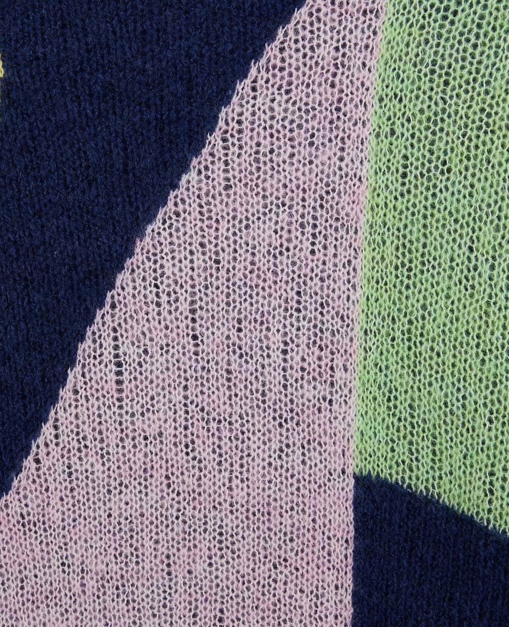 Pull en maille légère colorblock