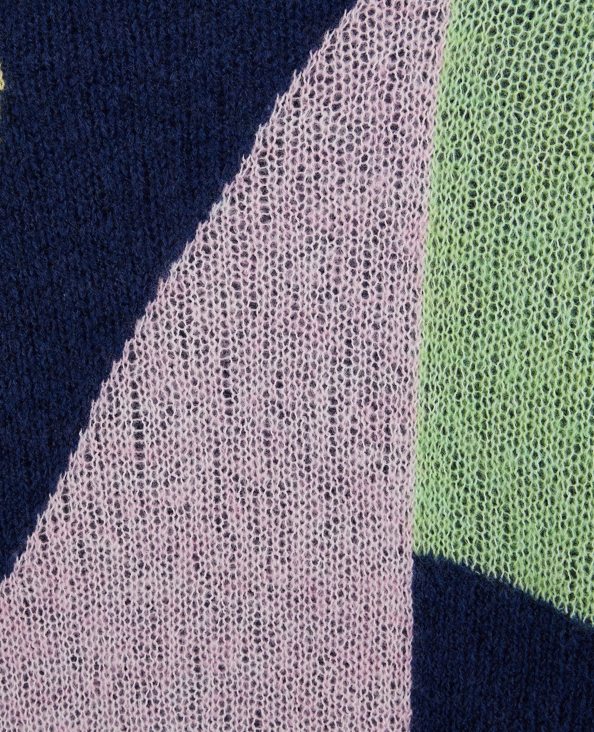 Pull en maille légère colorblock