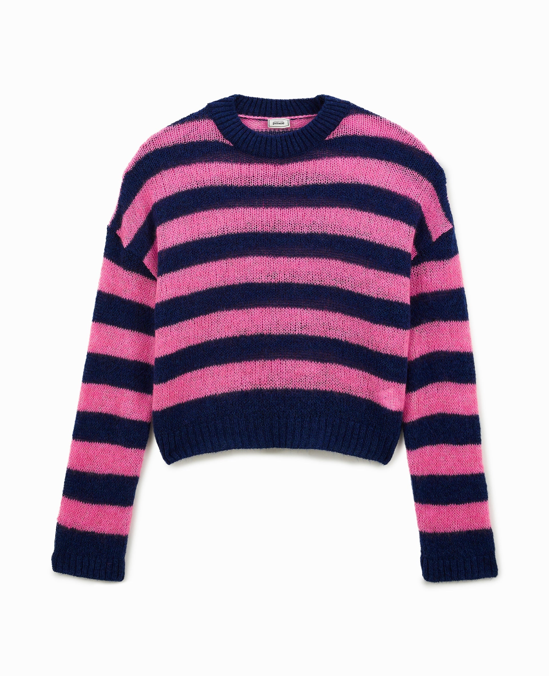 Pull en maille légère rayée