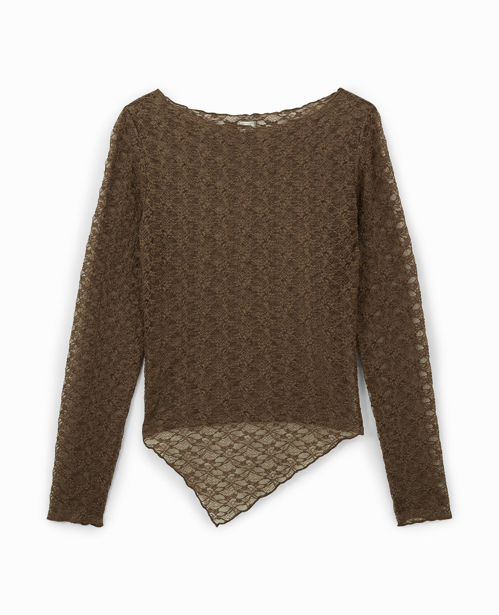 Top manches longues en dentelle