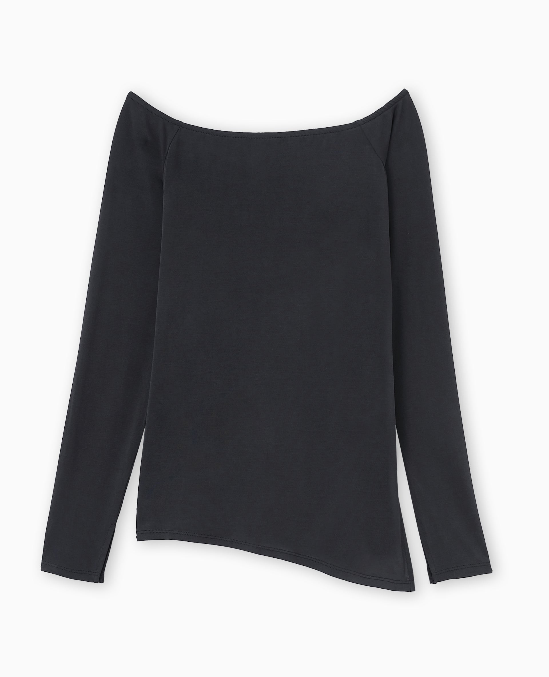 Top manches longues encolure Bardot
