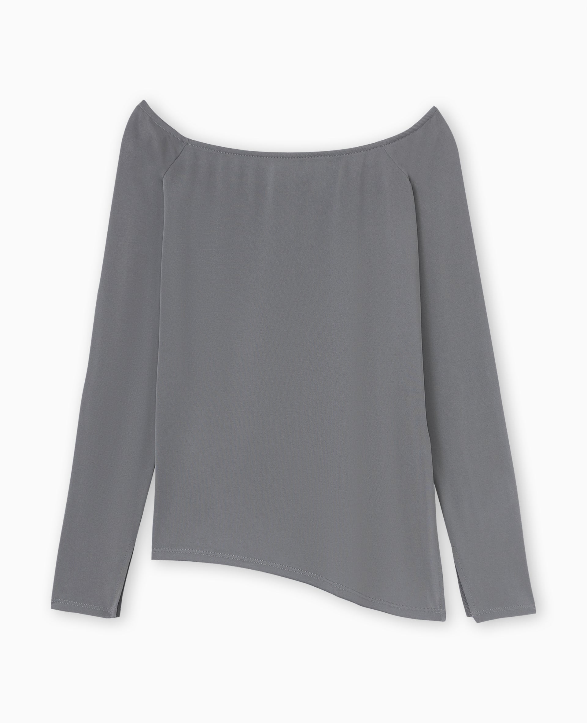 Top manches longues encolure Bardot