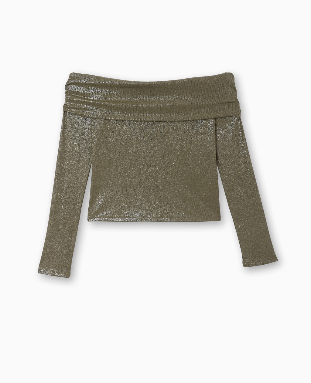 Top encolure Bardot avec paillettes