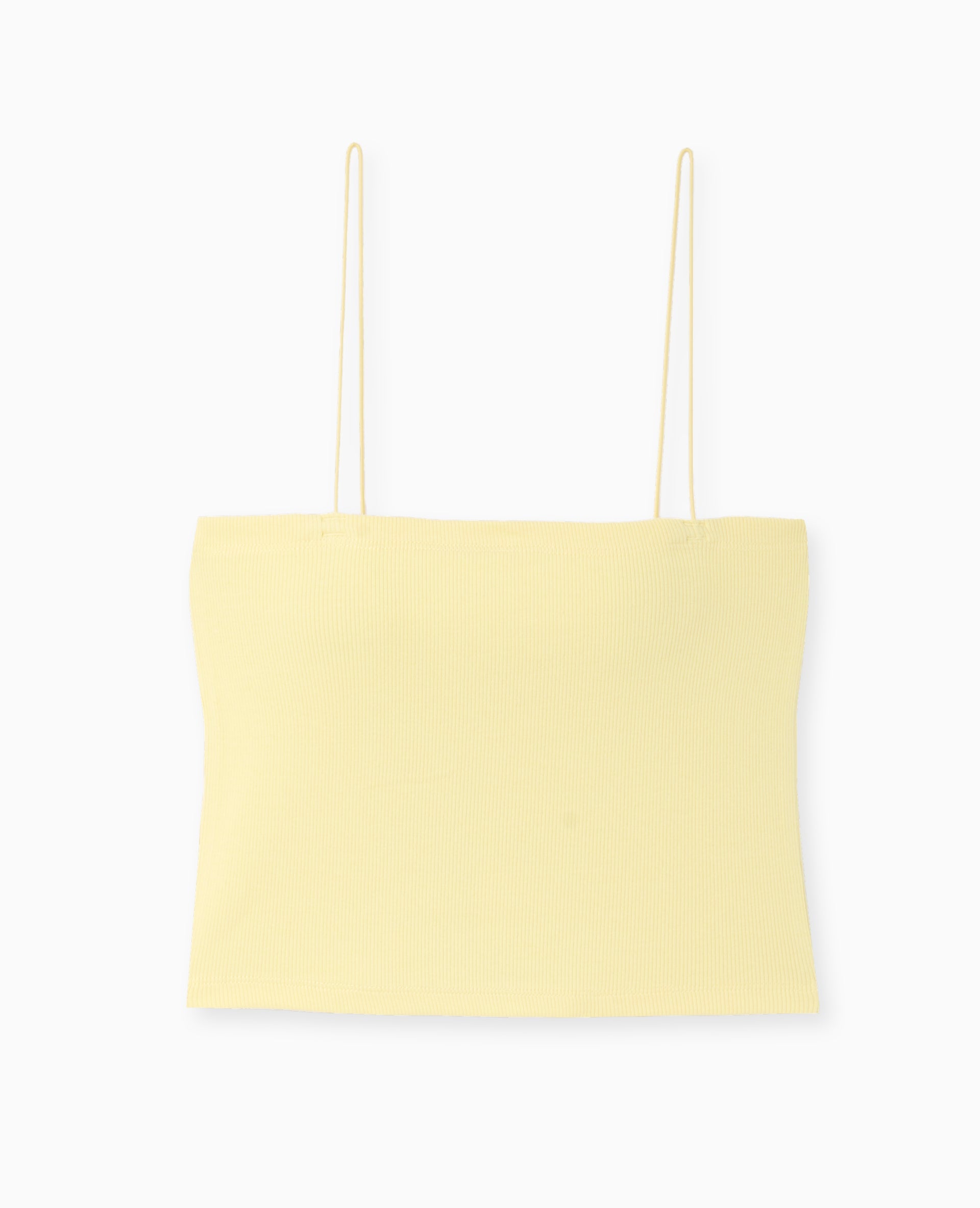 Top bandeau court avec bretelles fines