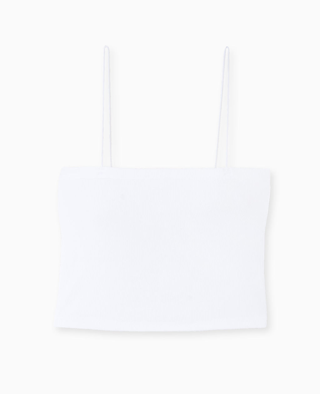 Top bandeau court avec bretelles fines