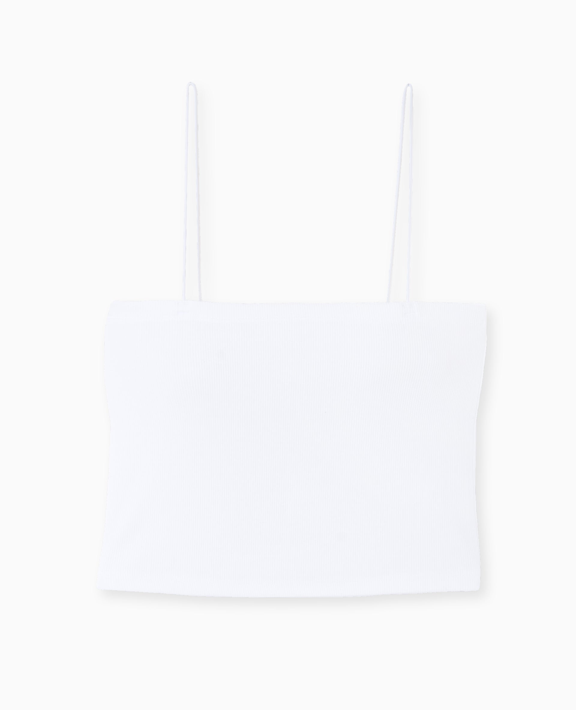 Top bandeau court avec bretelles fines