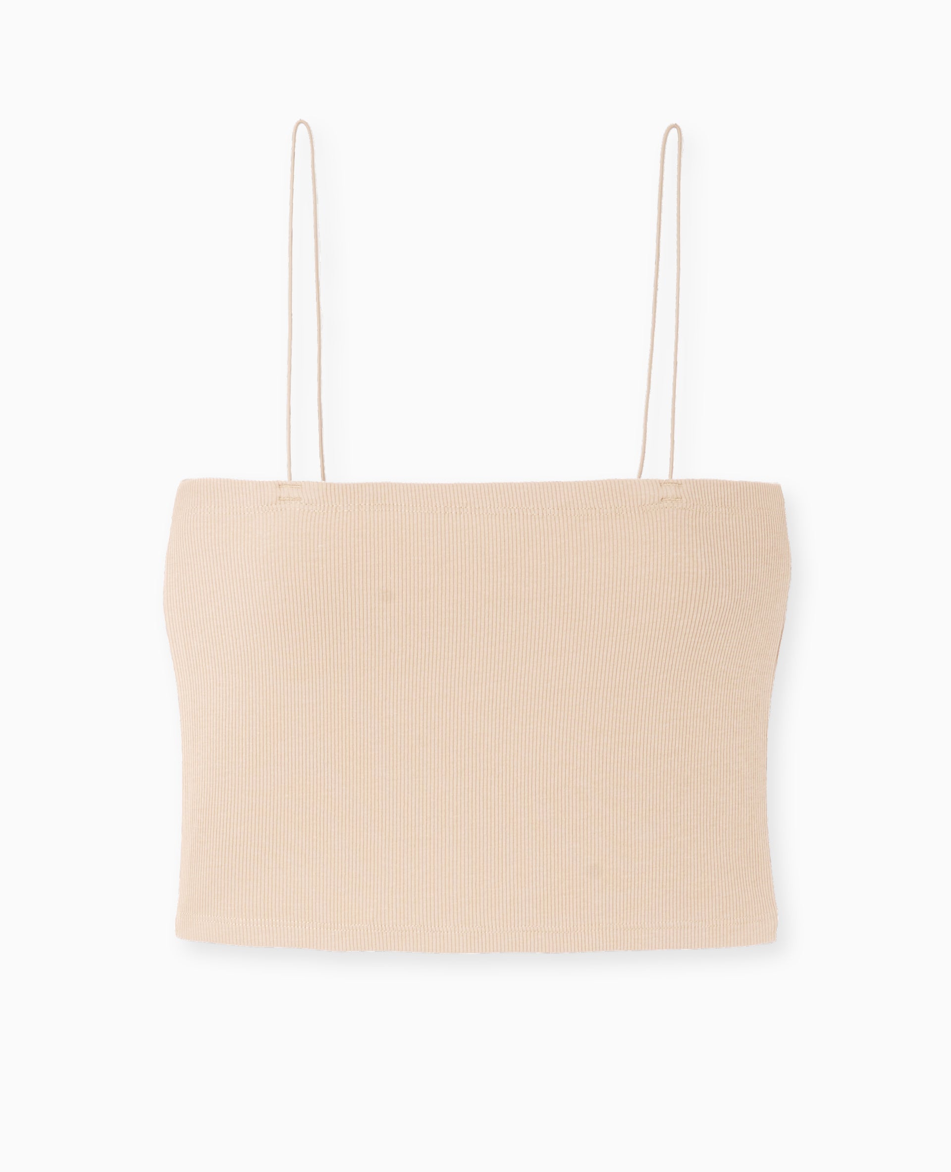 Top bandeau court avec bretelles fines