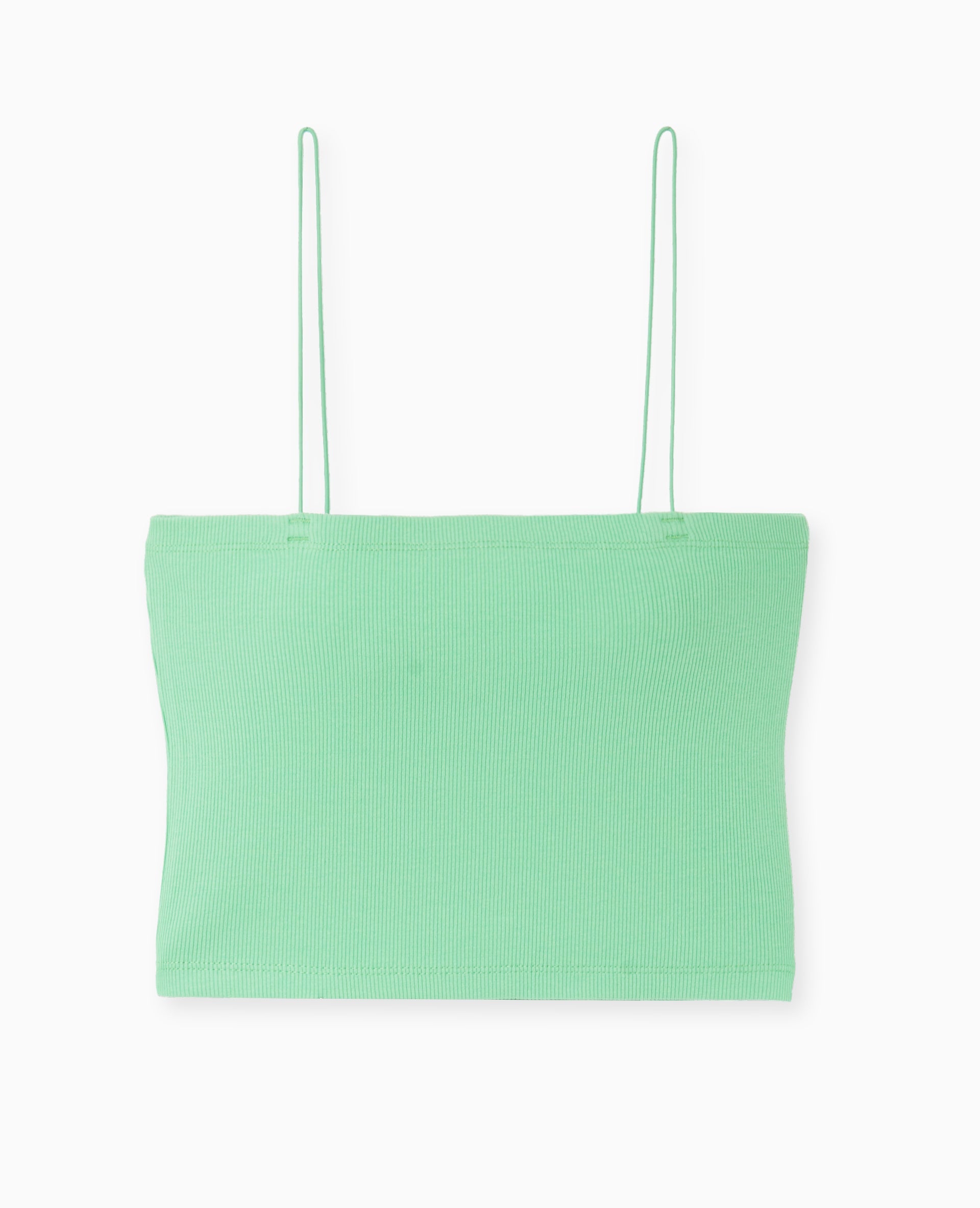 Top bandeau court avec bretelles fines