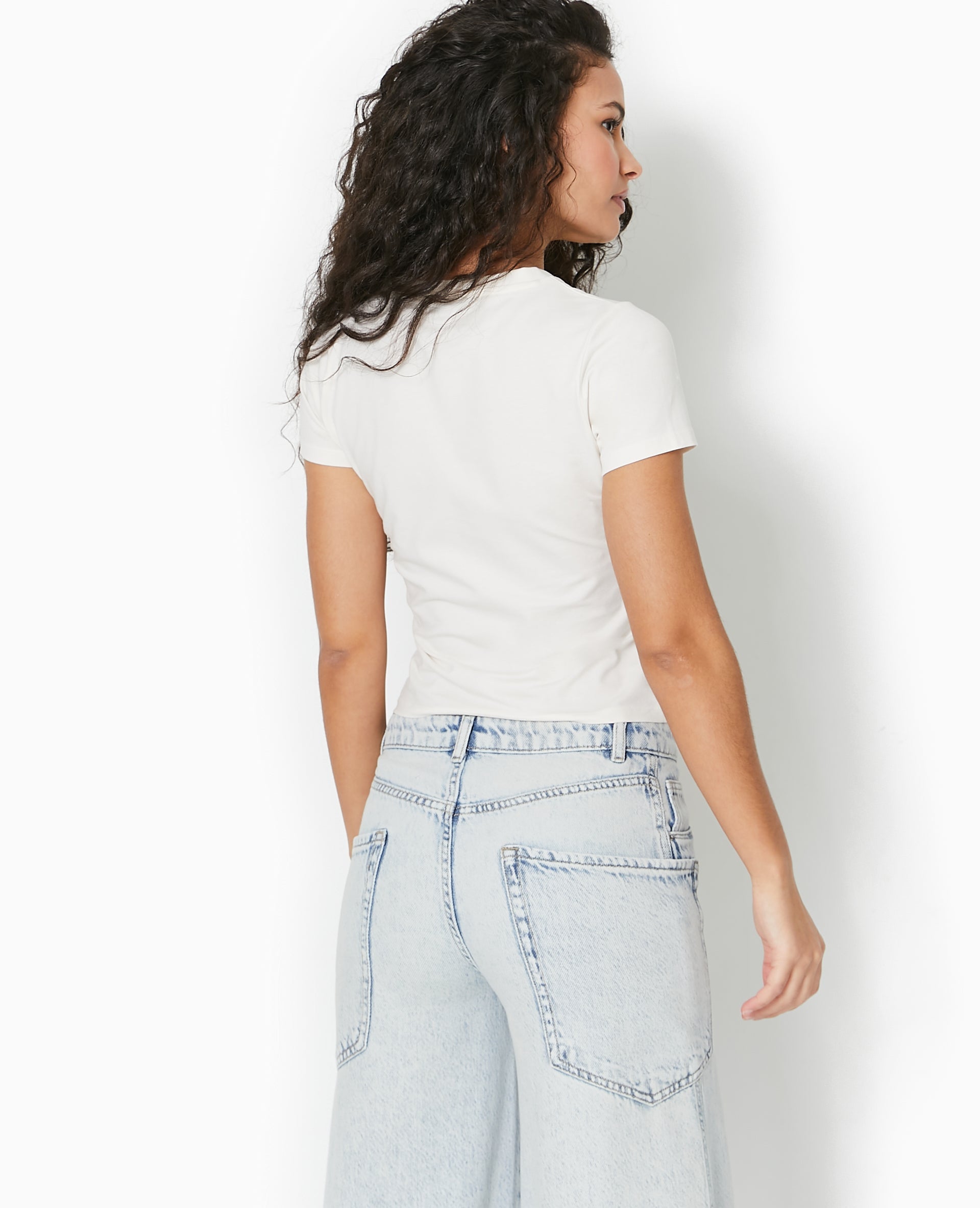 T-shirt ajusté avec print devant