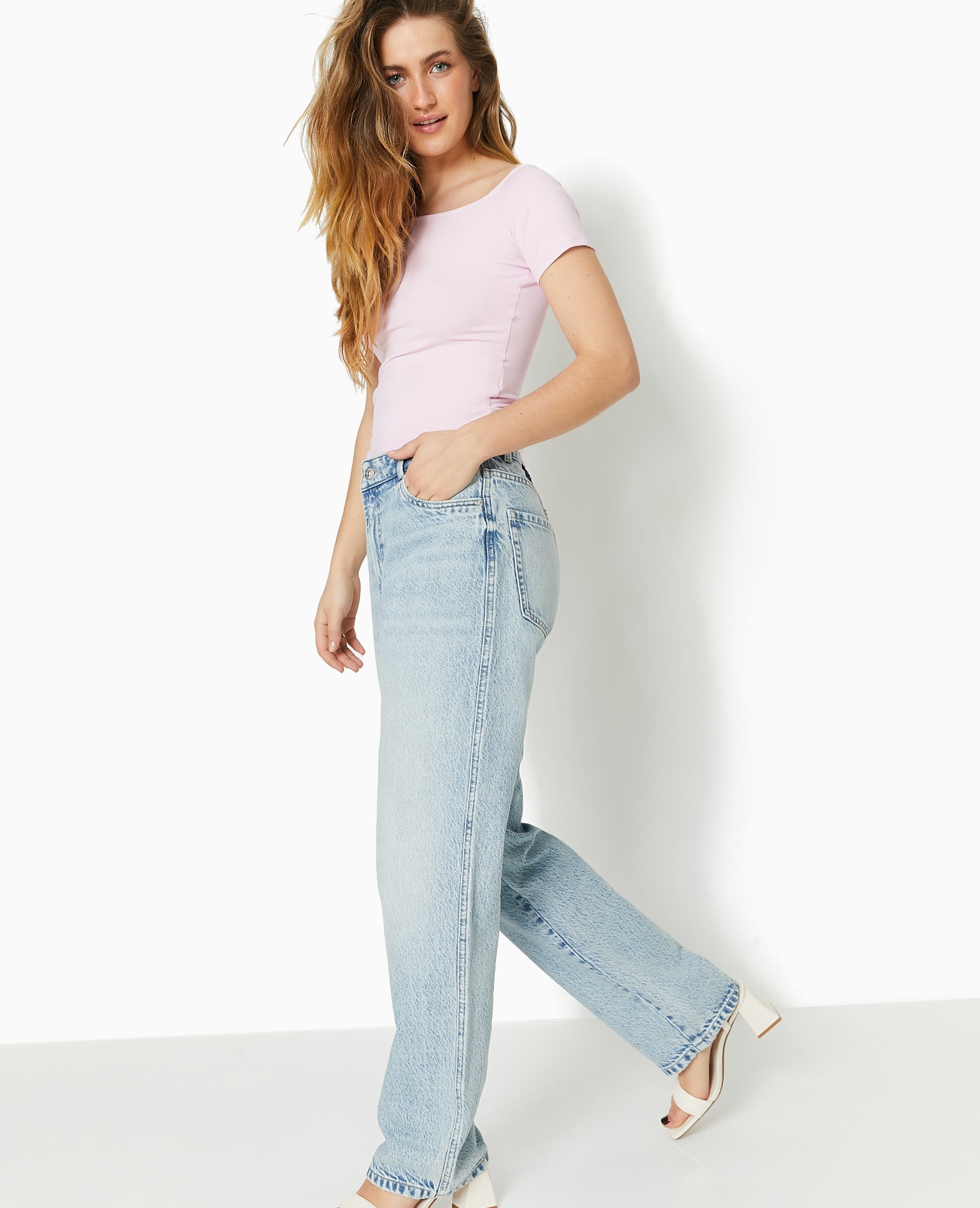 T-shirt encolure Bardot