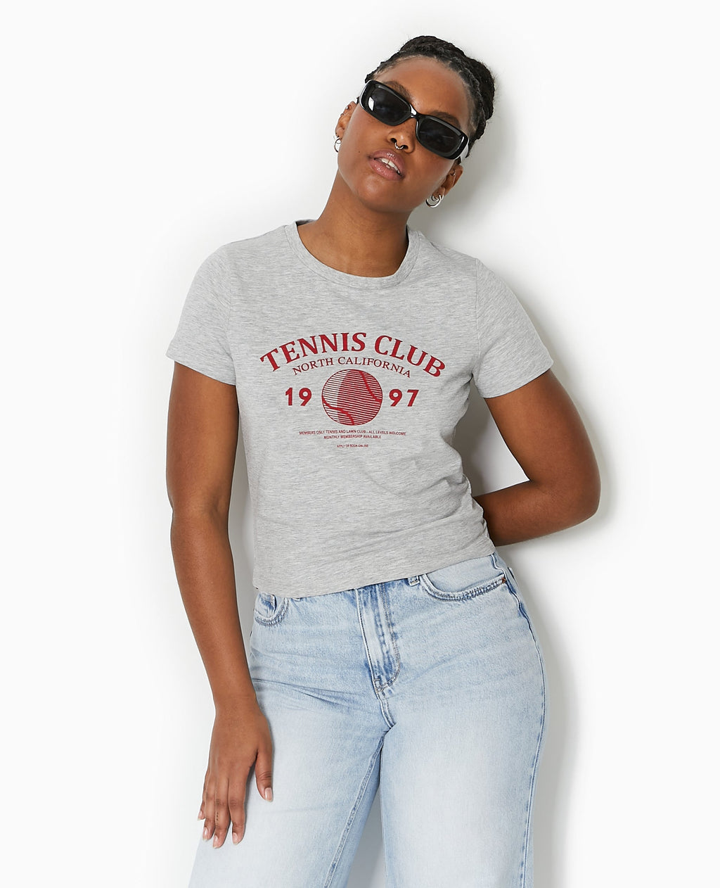 T-shirt ajusté avec print devant