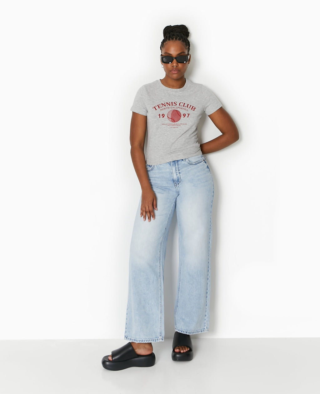 T-shirt ajusté avec print devant
