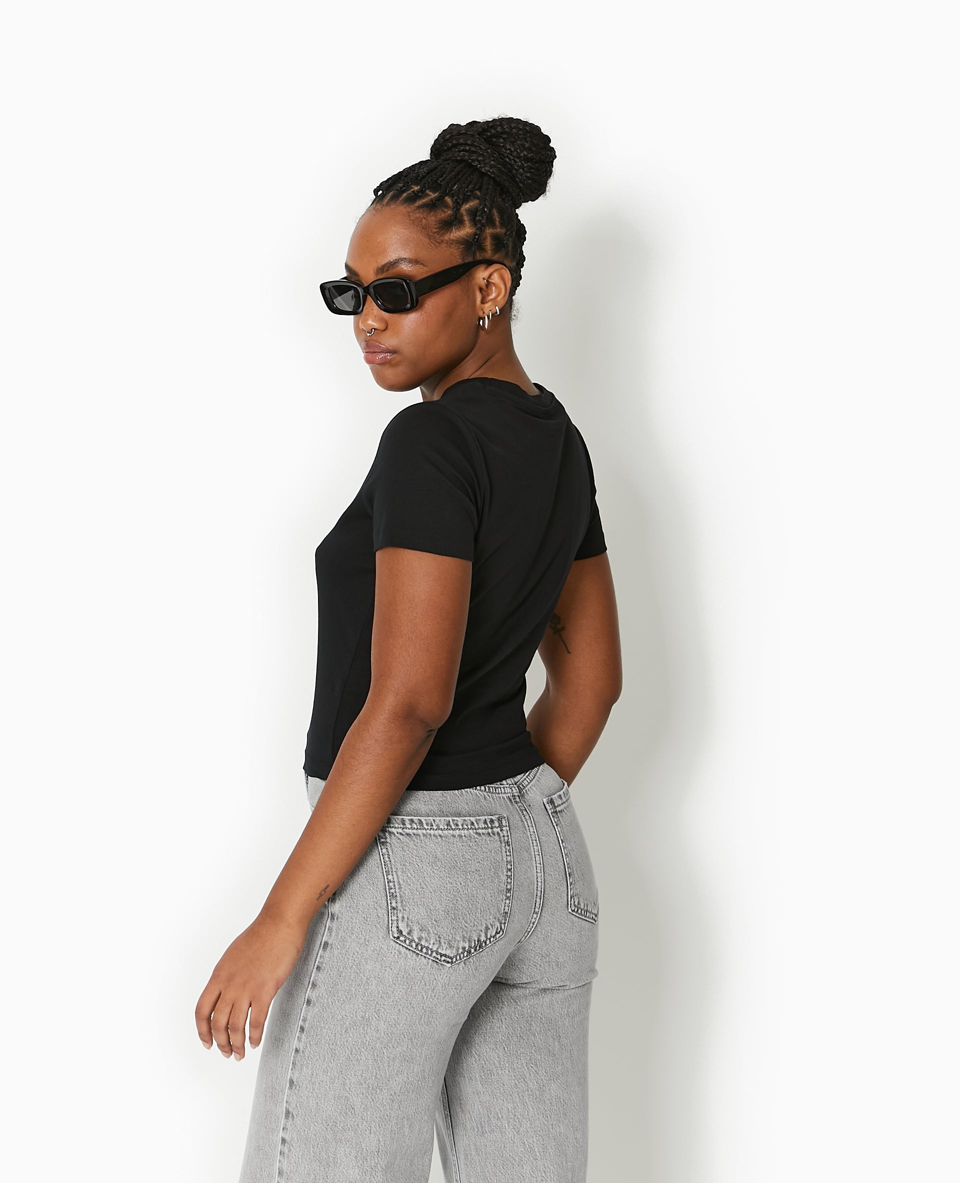 T-shirt ajusté avec print devant