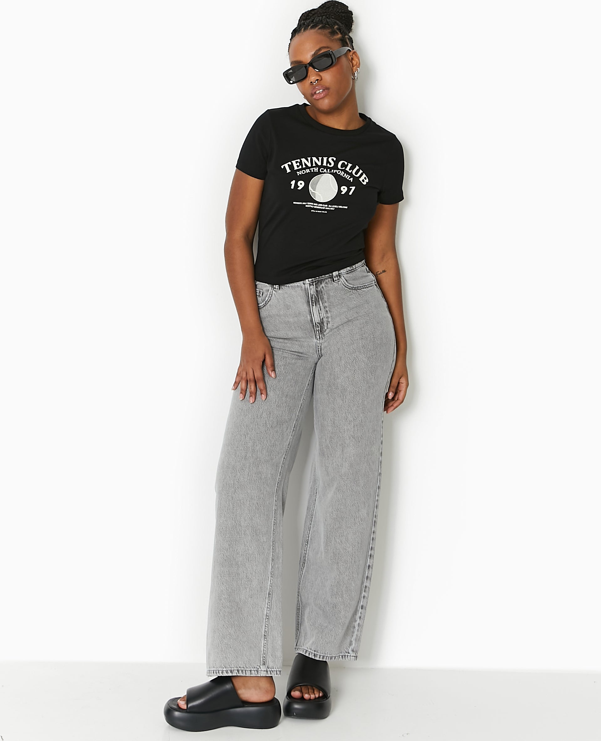 T-shirt ajusté avec print devant