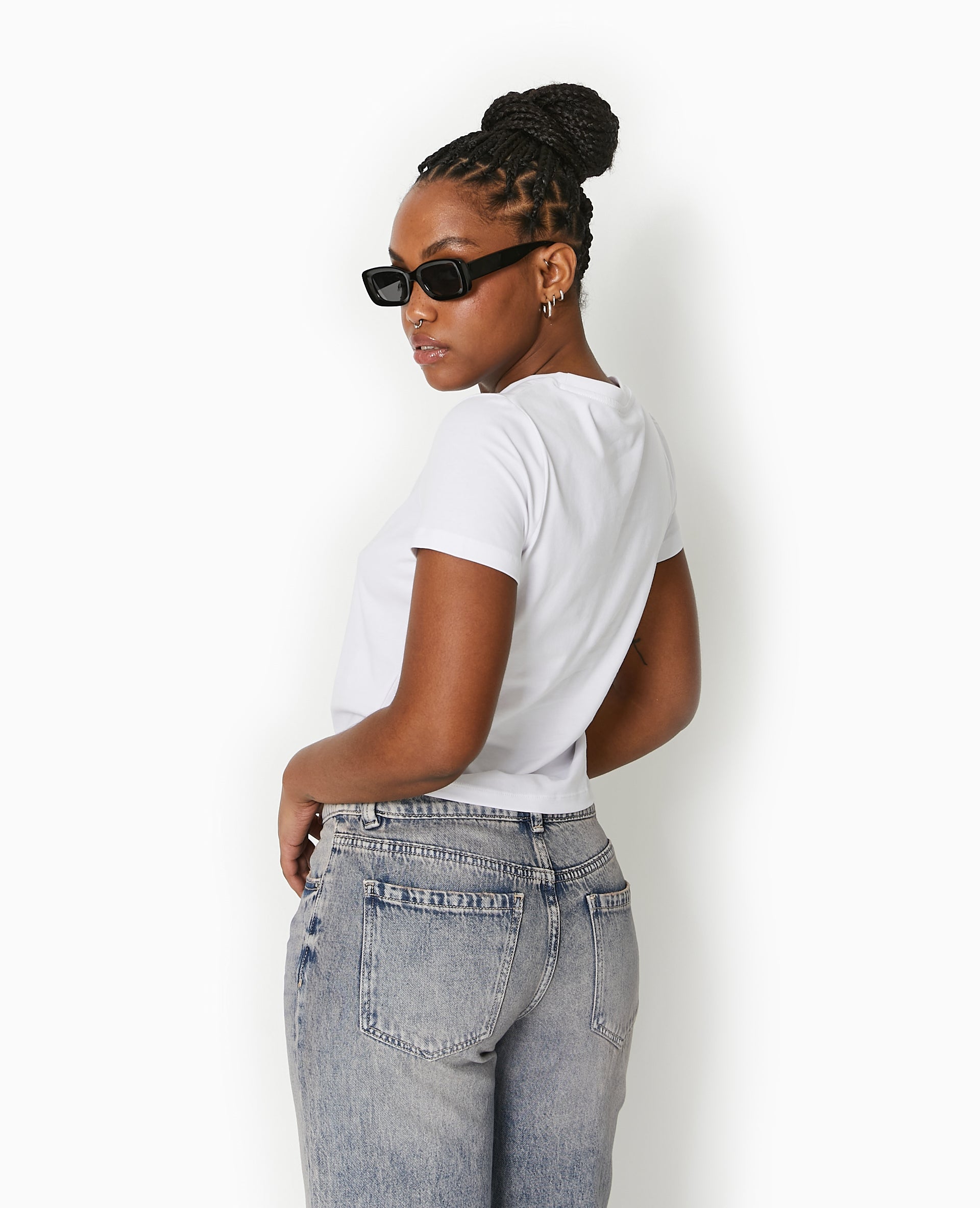 T-shirt ajusté avec print devant