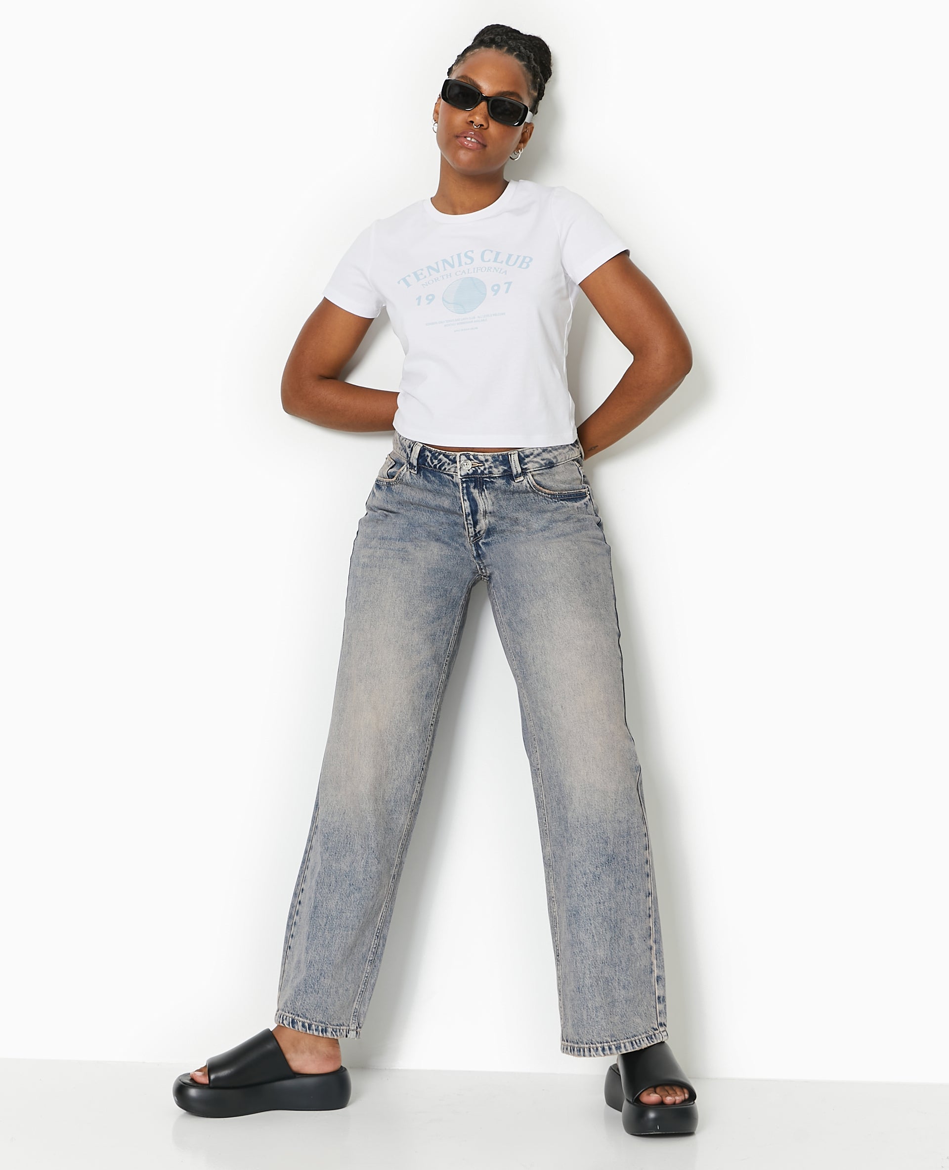 T-shirt ajusté avec print devant