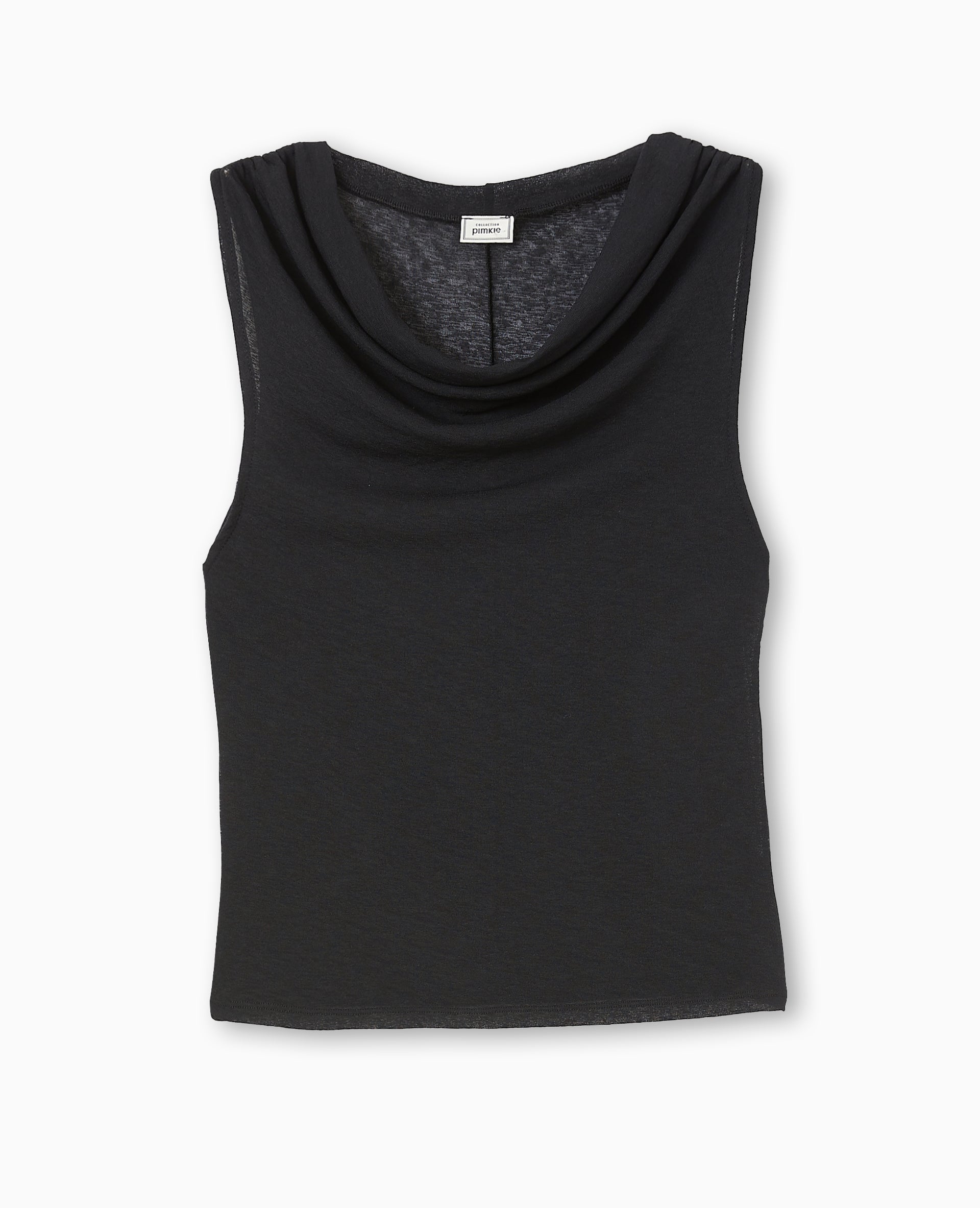 Top en maille légère avec encolure bénitier