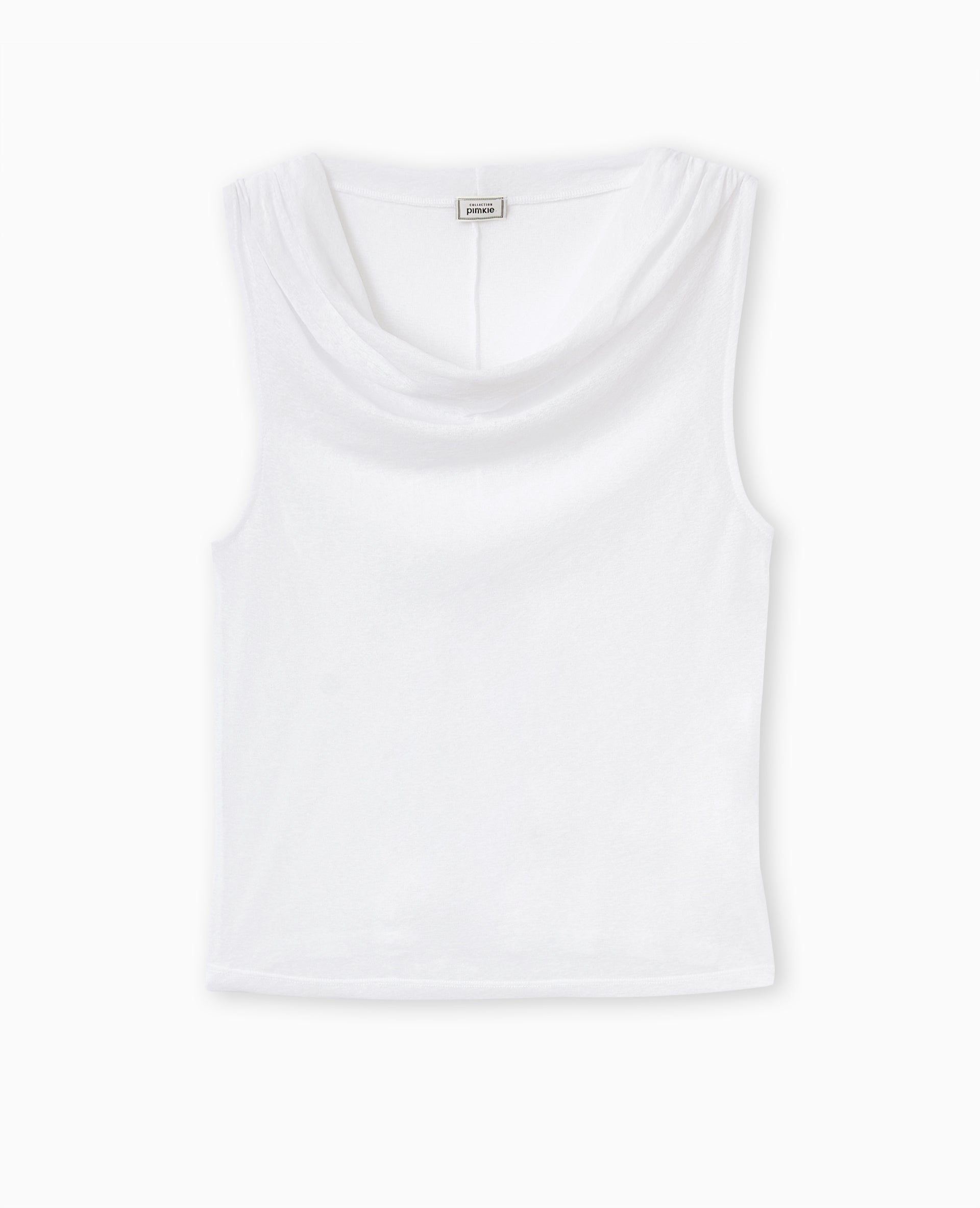 Top en maille légère avec encolure bénitier