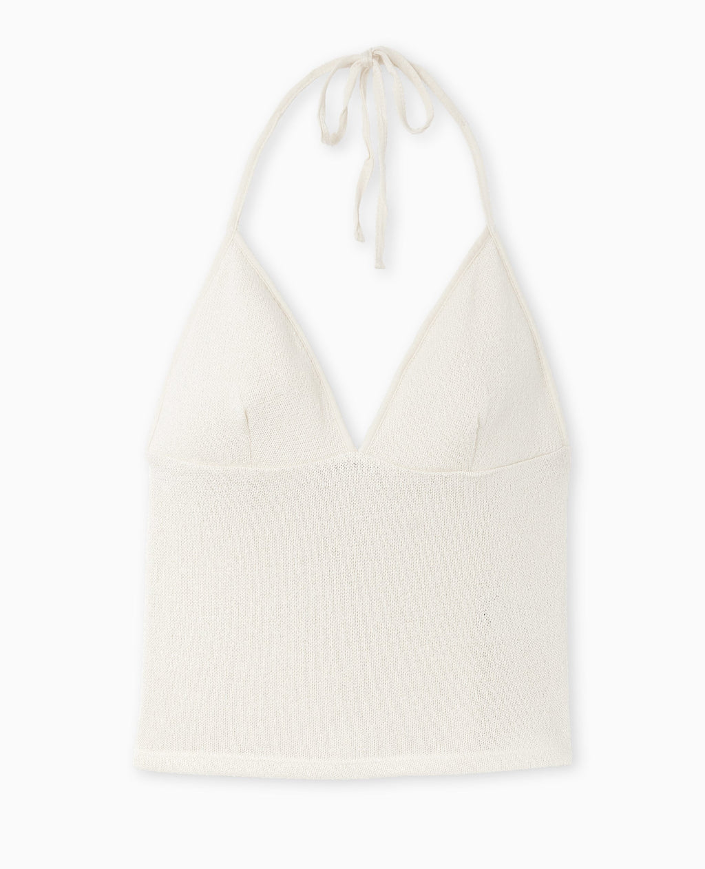 Top dos-nu en maille rustique