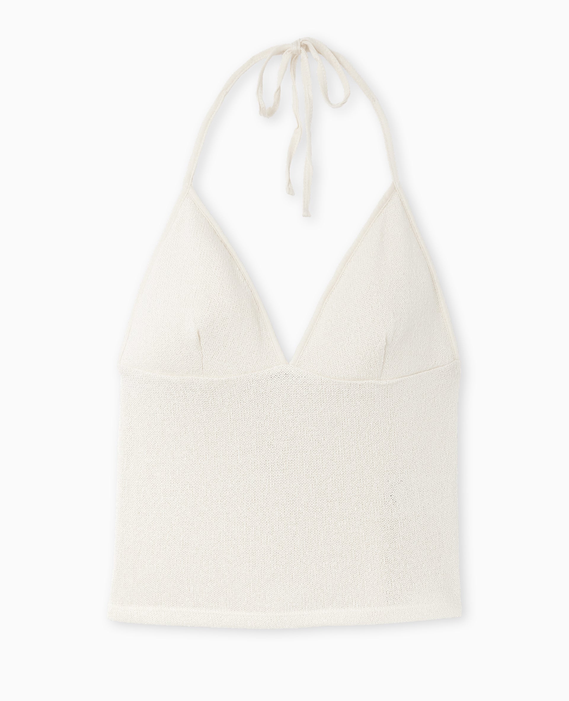 Top dos-nu en maille rustique