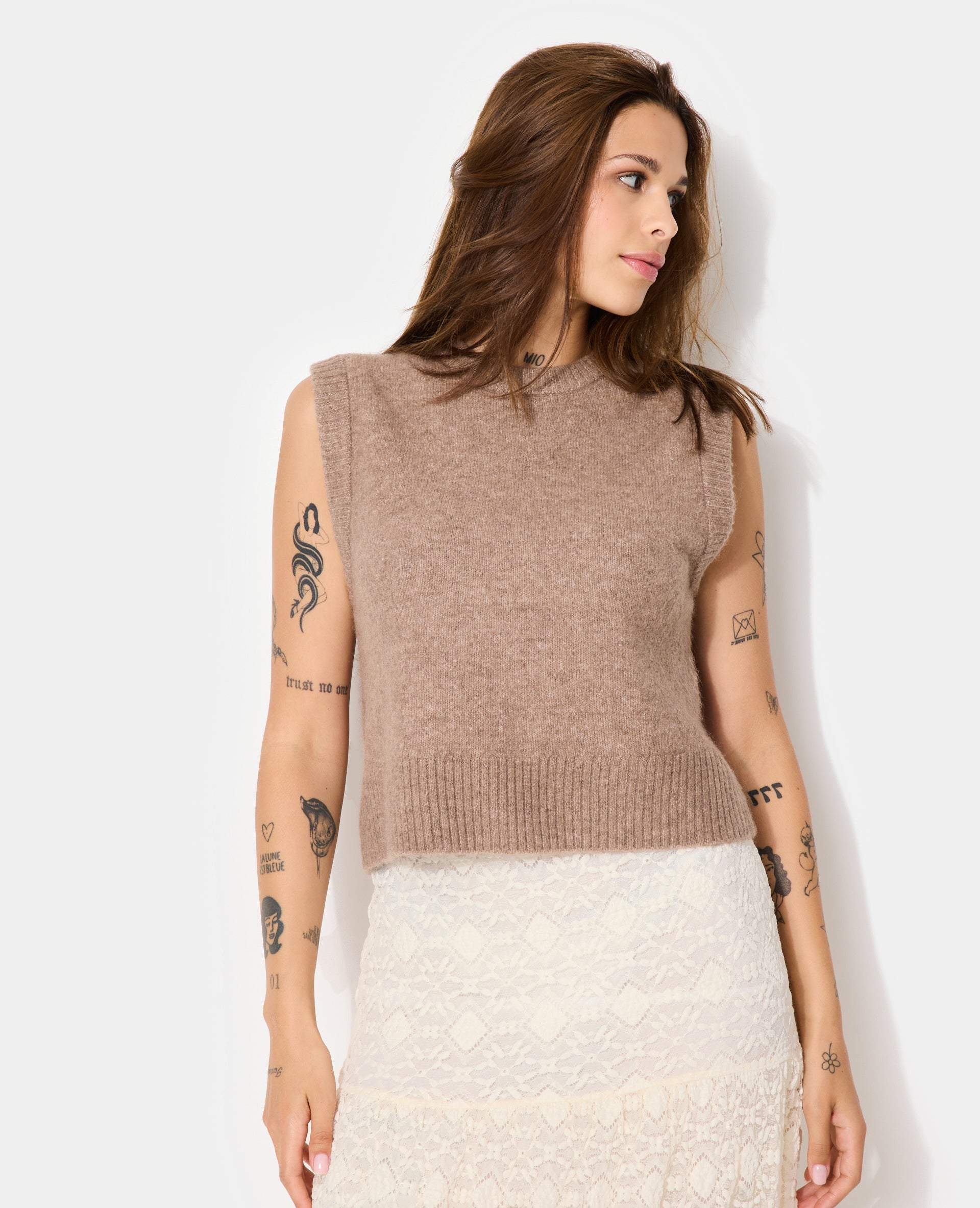 Pull sans manches