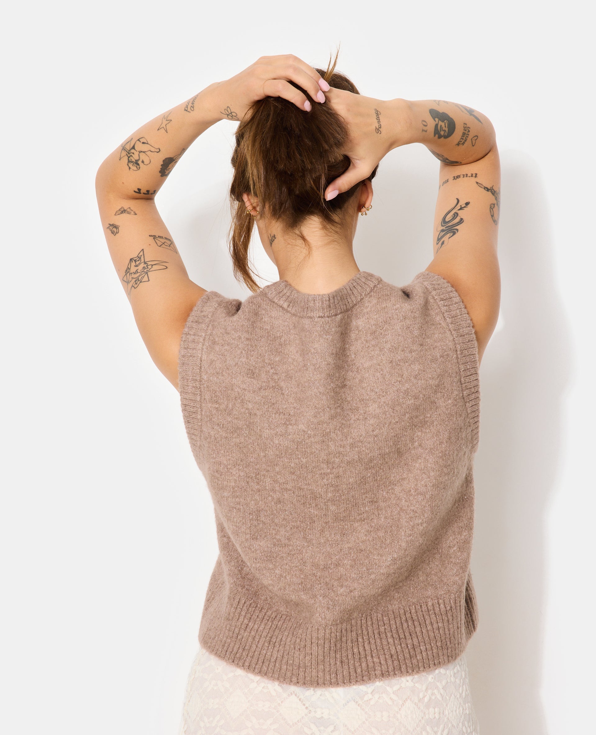 Pull sans manches