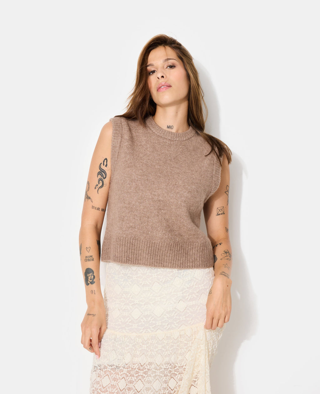 Pull sans manches